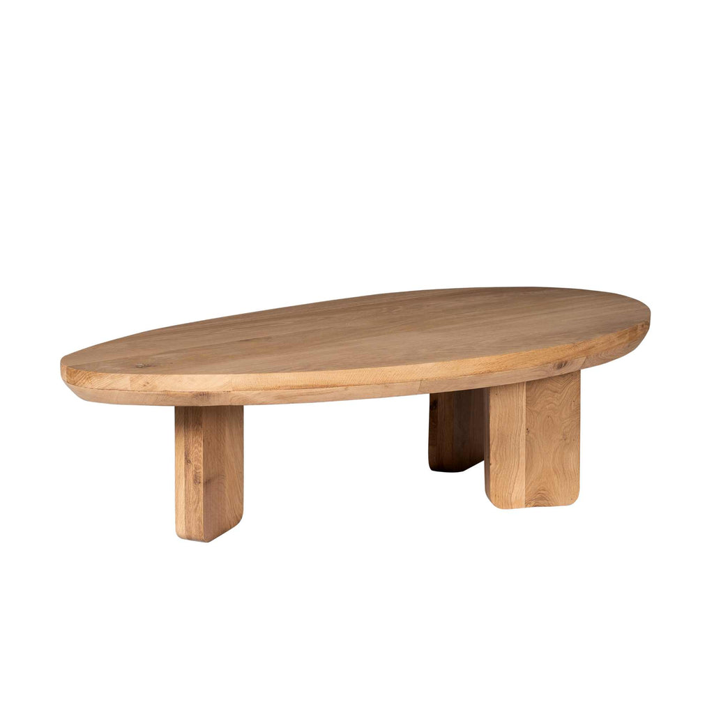 Couchtisch Delta Rund – Mangoholz & Metall, 80 cm