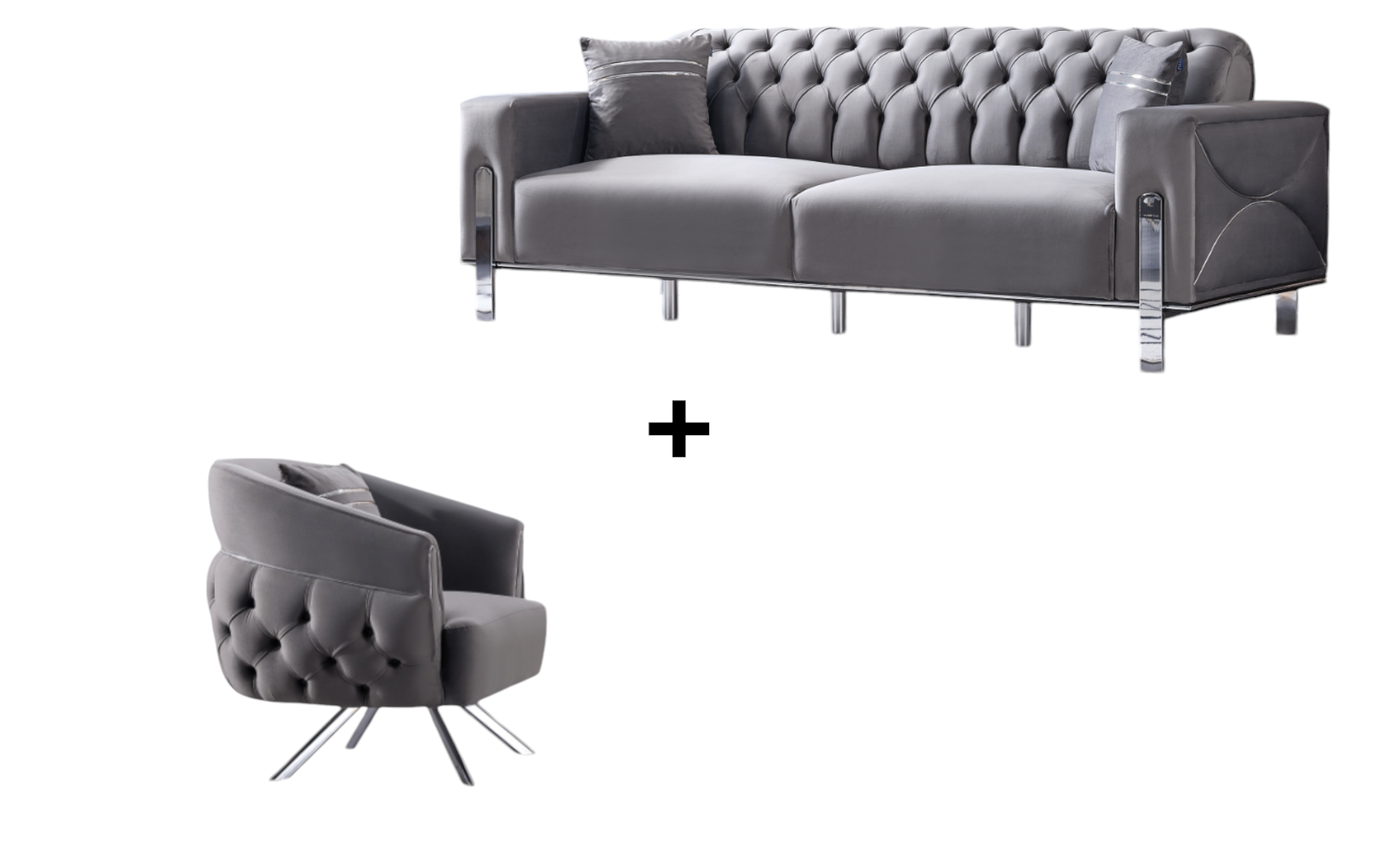 Carla Sofa Handarbeit Massivholz Hochwertiger Stoff