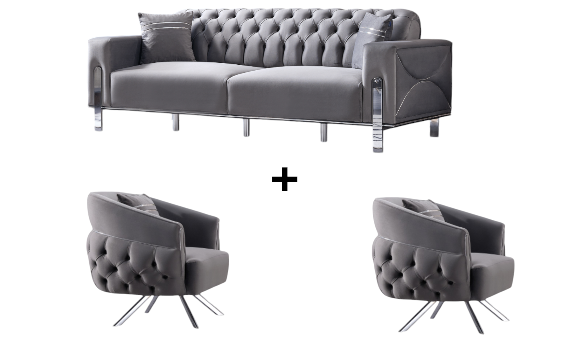 Carla Sofa Handarbeit Massivholz Hochwertiger Stoff