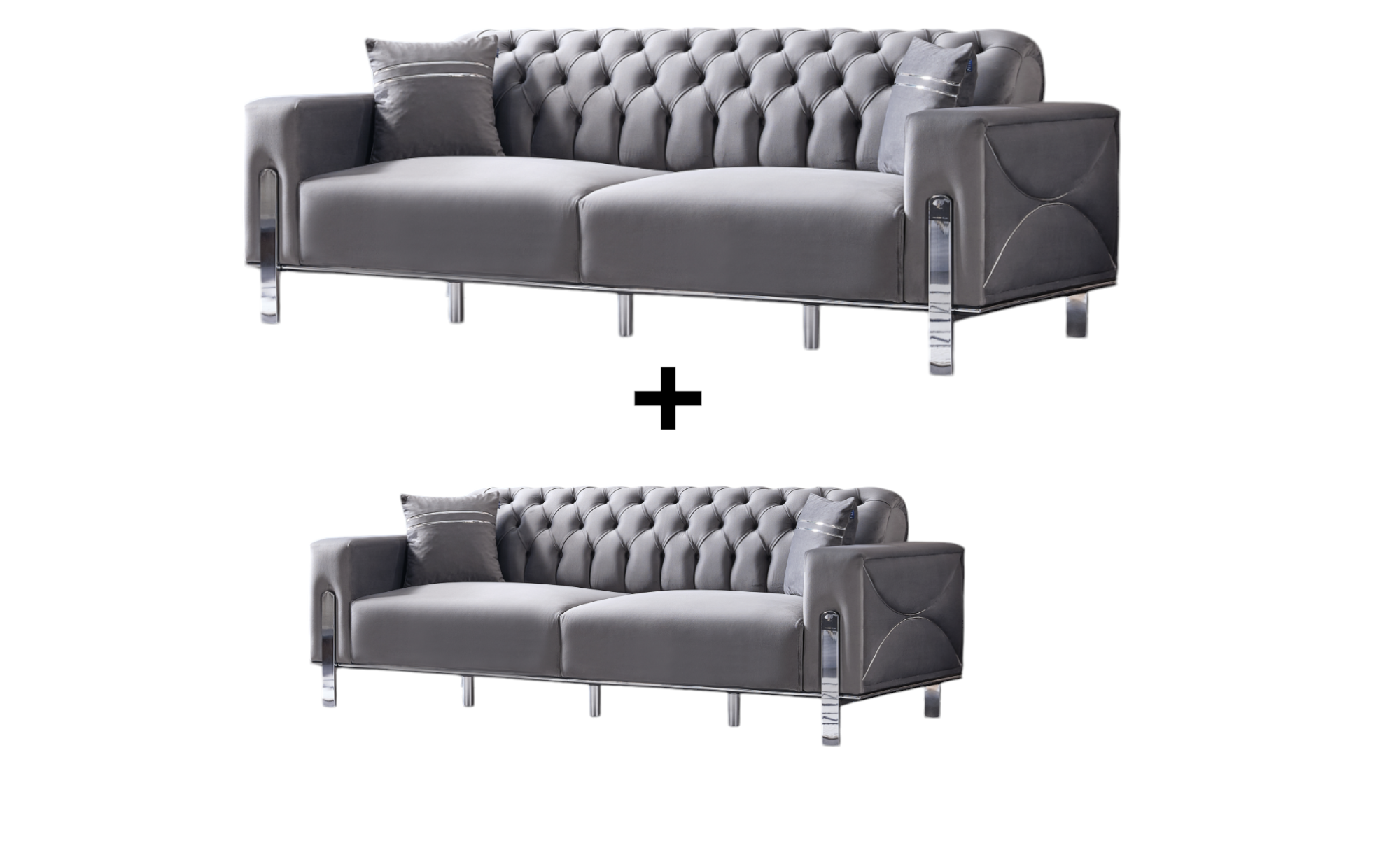 Carla Sofa Handarbeit Massivholz Hochwertiger Stoff