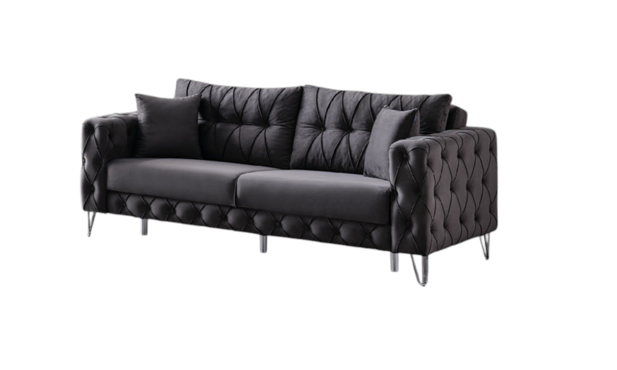 Palermo Sofa Handarbeit Massivholz Hochwertiger Stoff