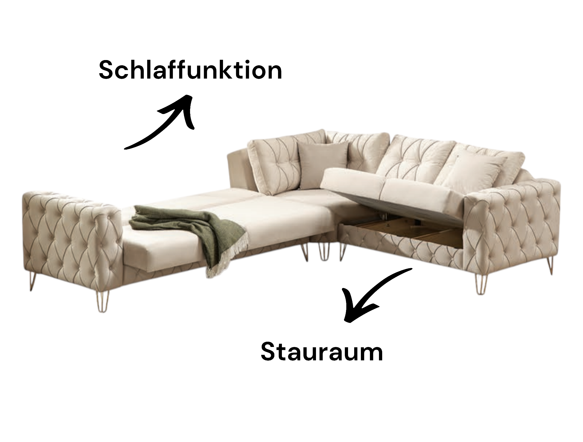 PALERMO Ecksofa L-form