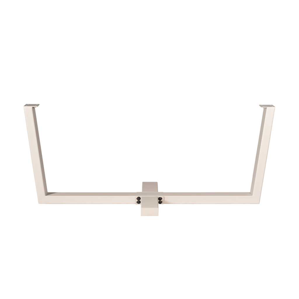 Tischgestell Kreuzbein Sand – elegantes Metallgestell mit Sandfinish, 180 x 80 x 73 cm, passend für Tischplatten 160–240 cm