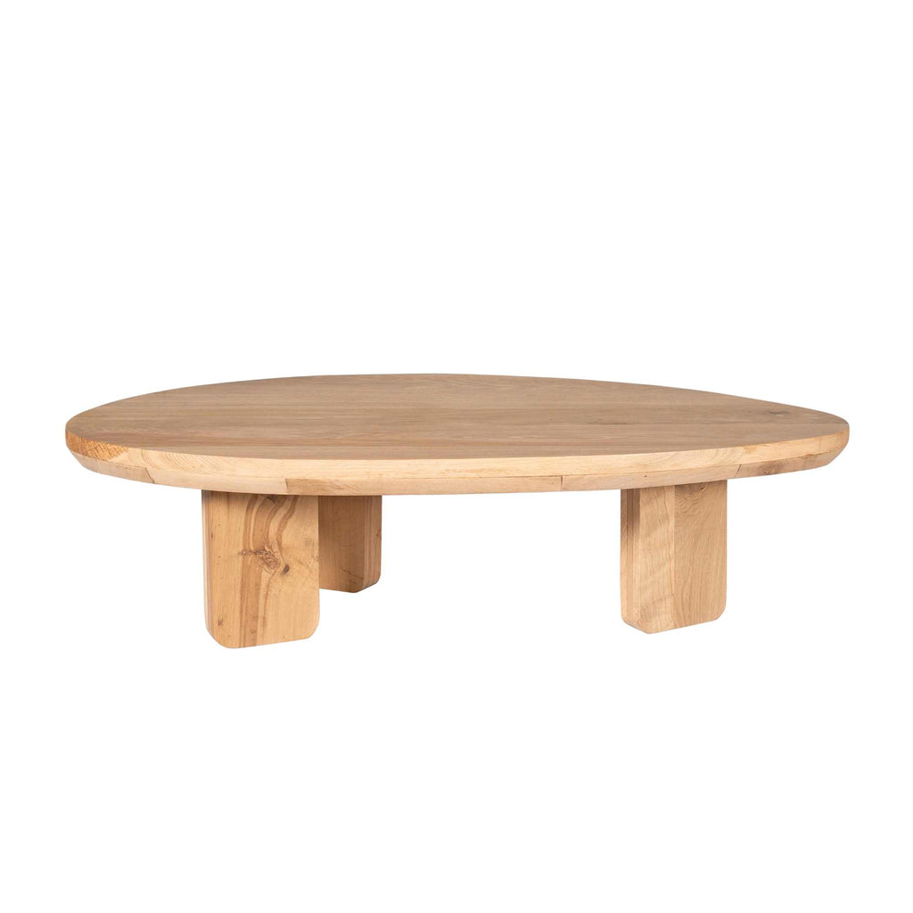 Couchtisch Delta Rund – Mangoholz & Metall, 80 cm