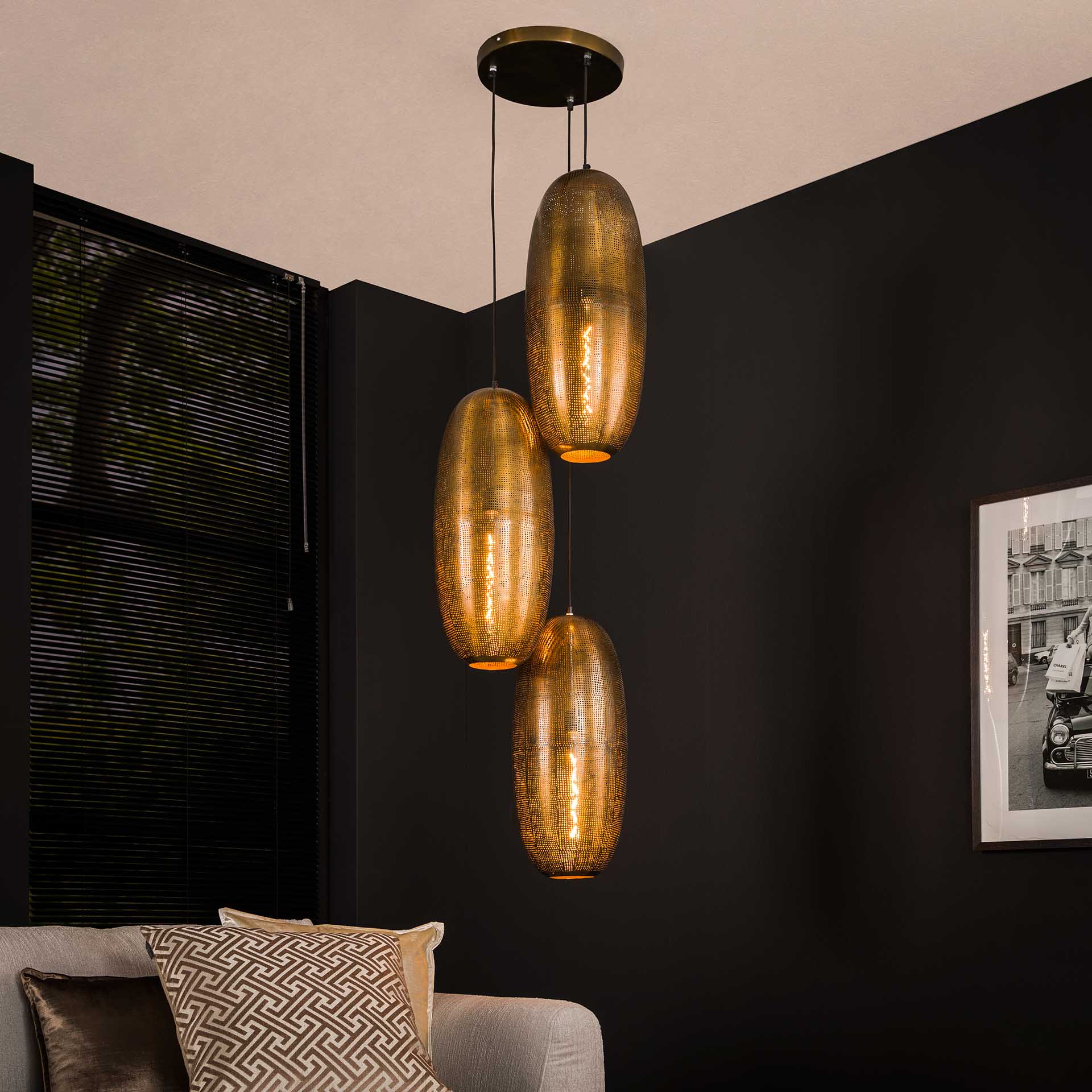 Hängeleuchte – Aureo Casa – Antike bronze