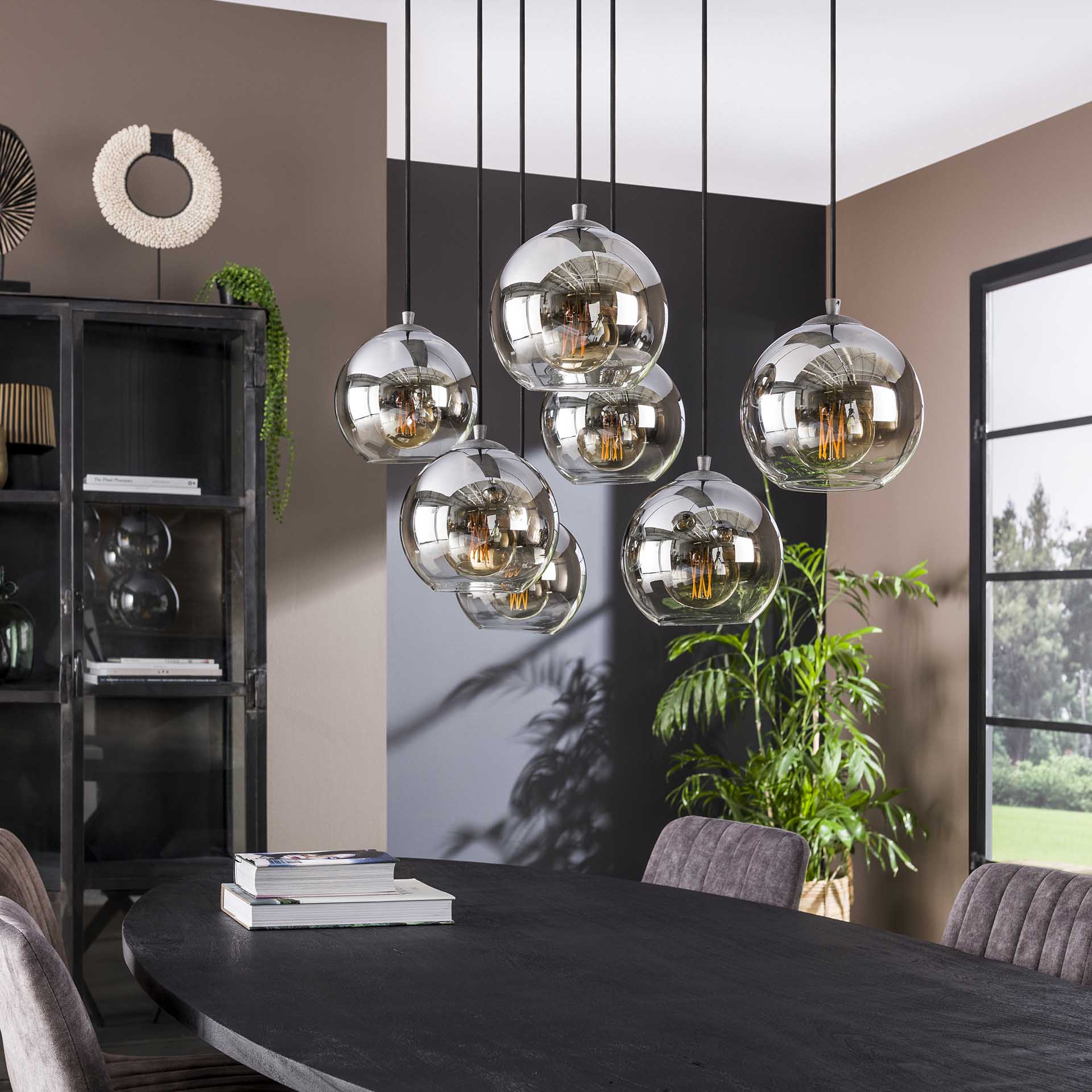 Hängeleuchte – Canto Modern – Alt Silber Finish
