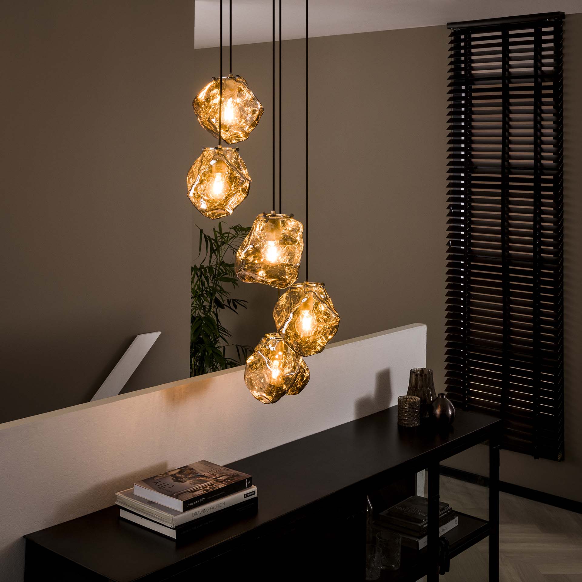 Hängeleuchte – Linea Select – Glas – Chromed glas