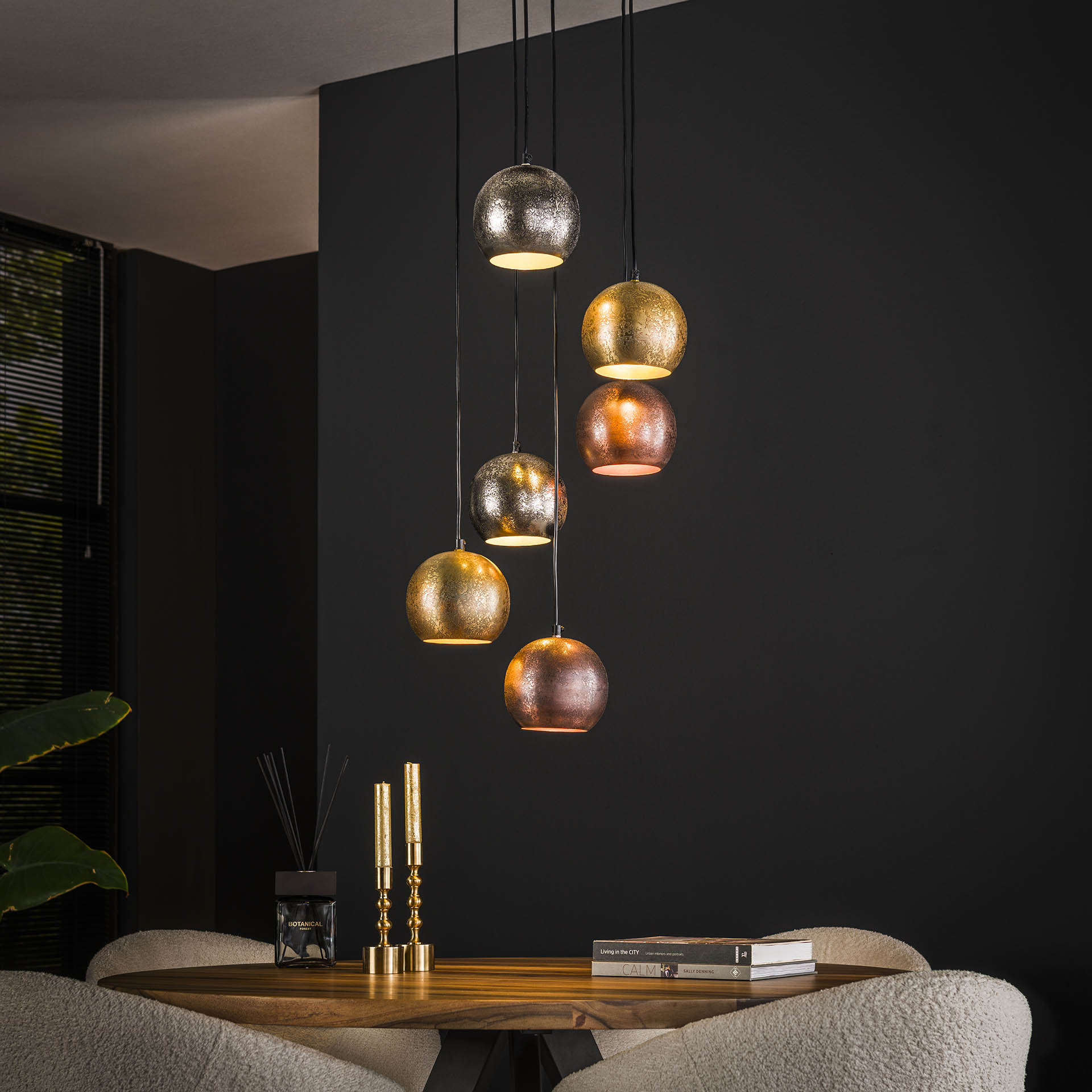 Hängeleuchte – Vivo Grace – Metall – Matt nickel multi color