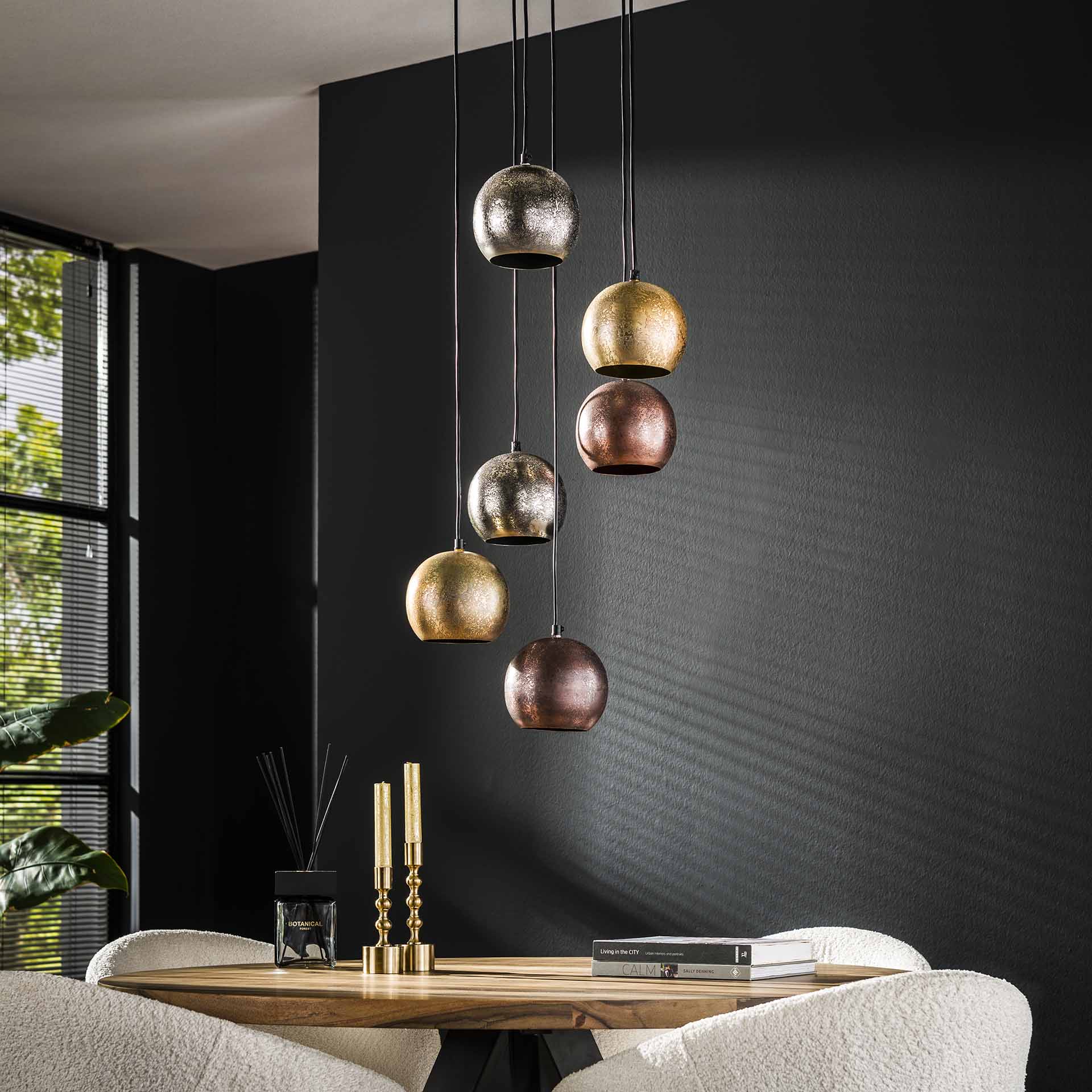 Hängeleuchte – Vivo Grace – Metall – Matt nickel multi color