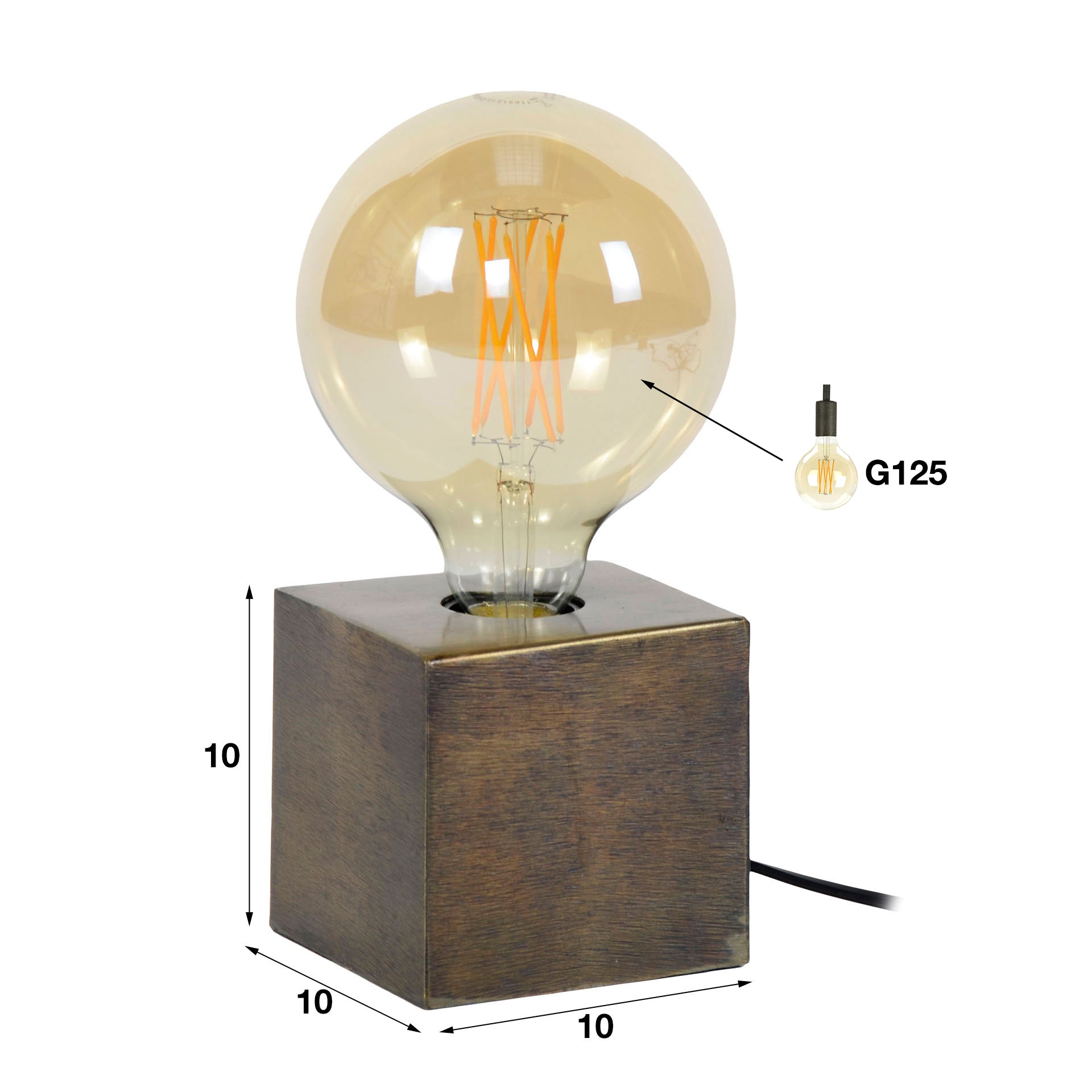 Tischleuchte – Vivo Modern – Antike bronze