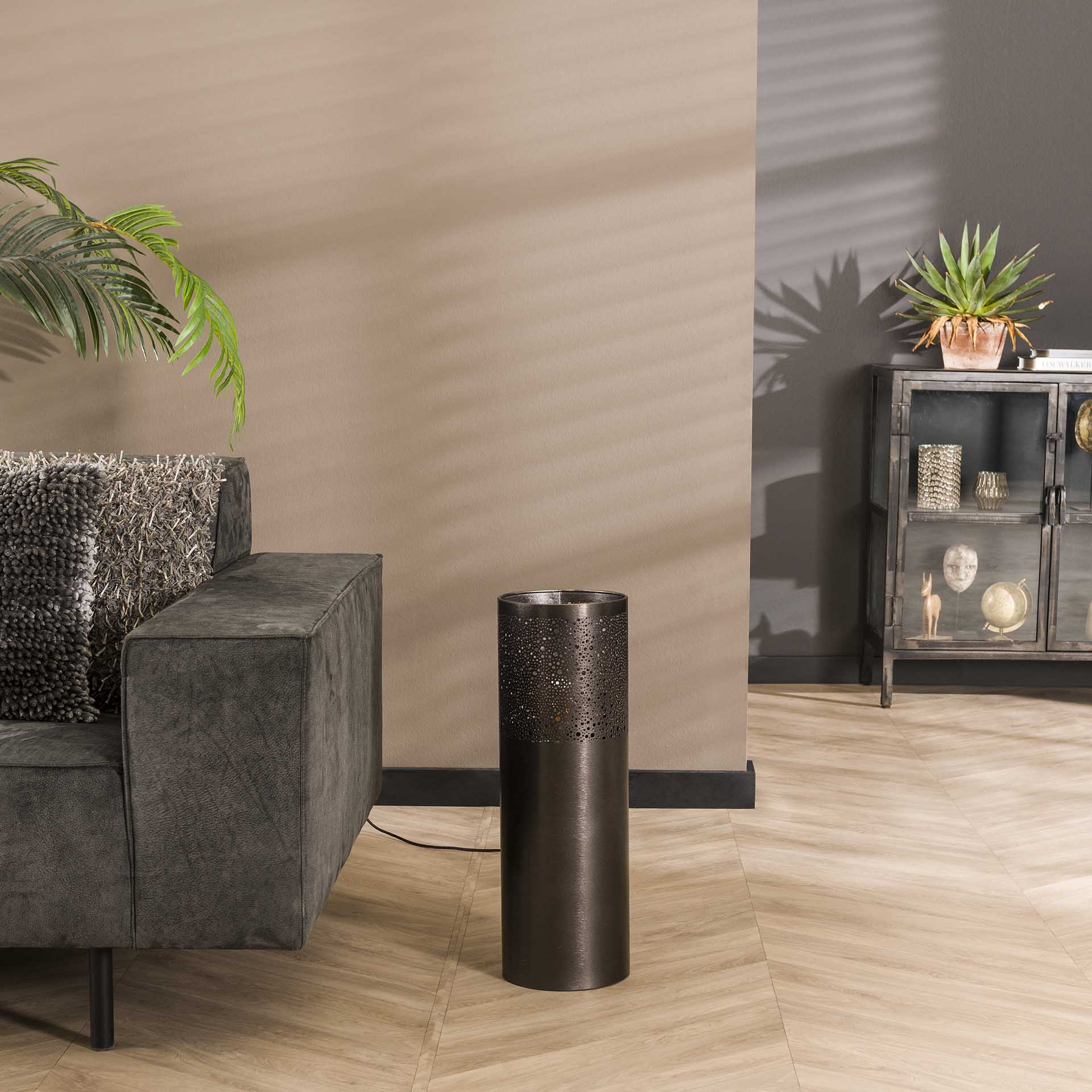 Stehleuchte – Avento Halo – Schwarz Nickel