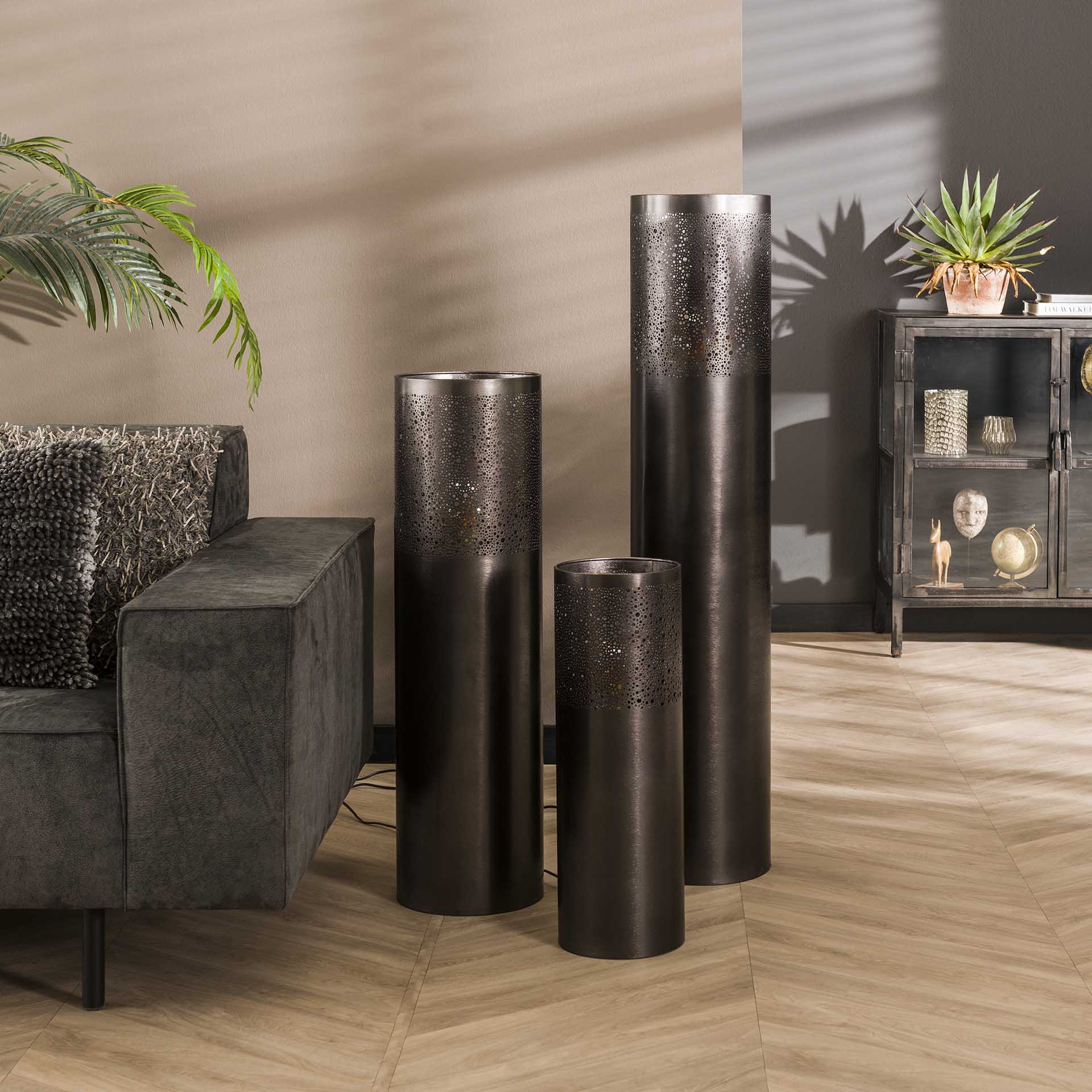 Stehleuchte – Avento Halo – Schwarz Nickel