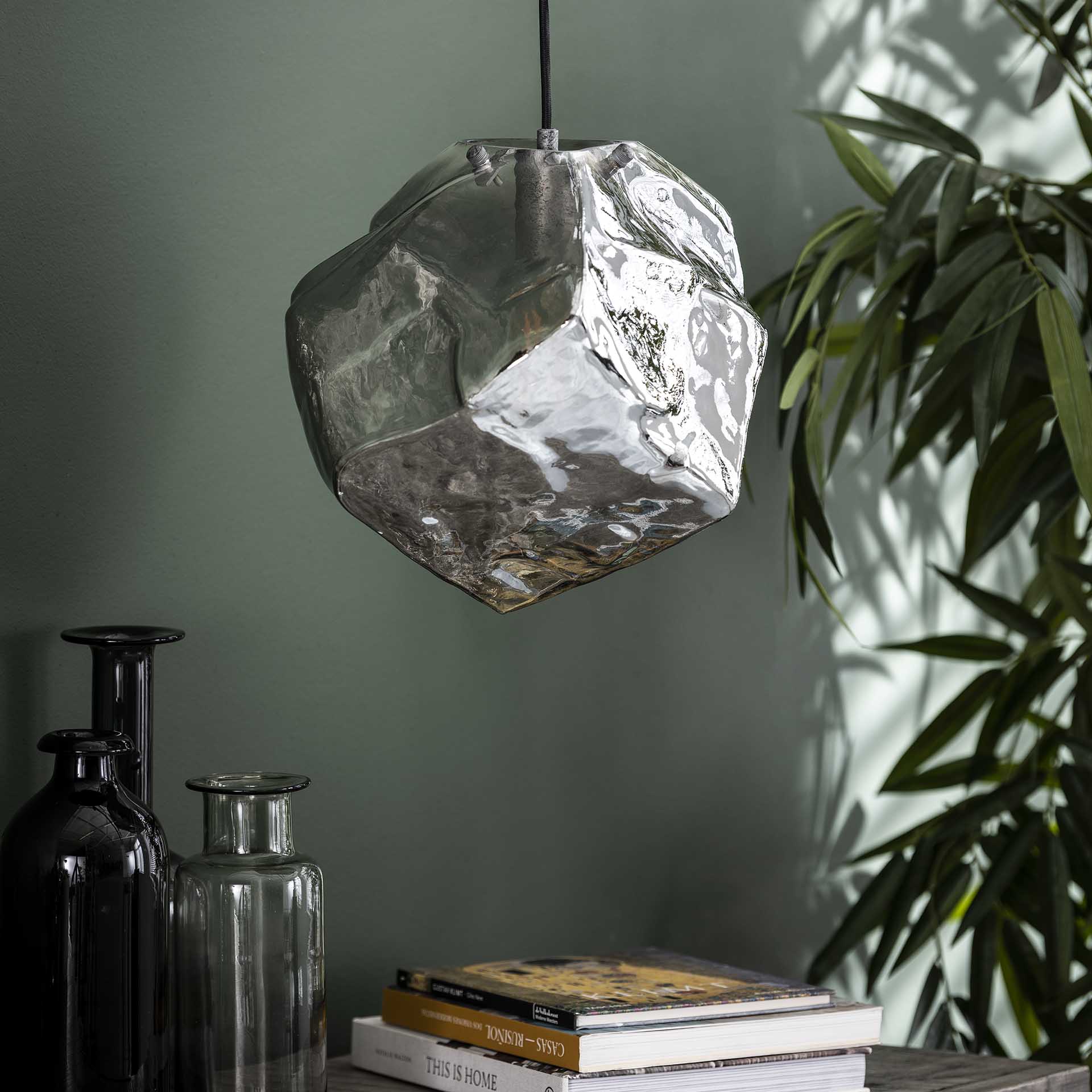 Hängeleuchte – Noro Classic – Glas – Chromed glas