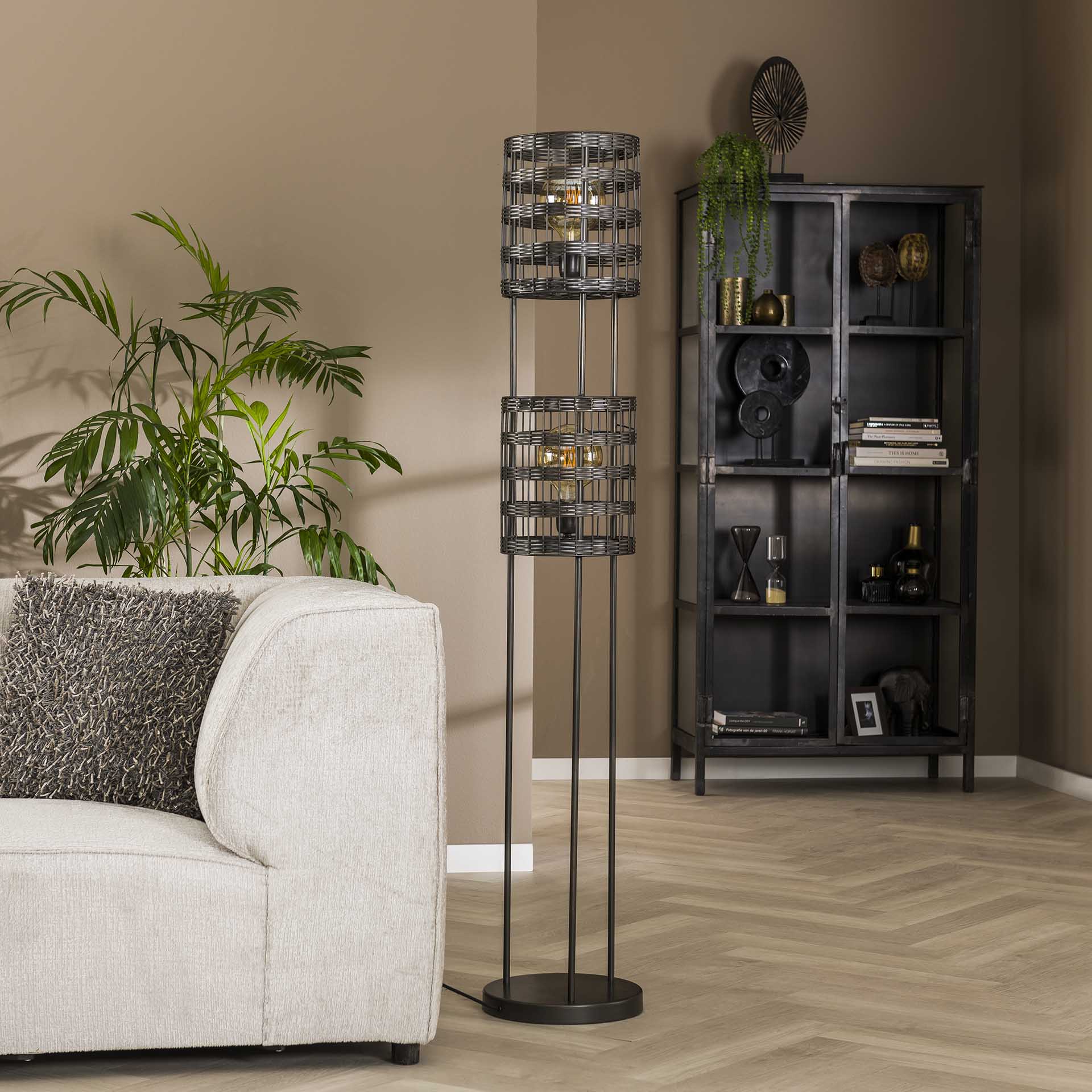 Stehleuchte – Fiora Pure – Schwarz Nickel