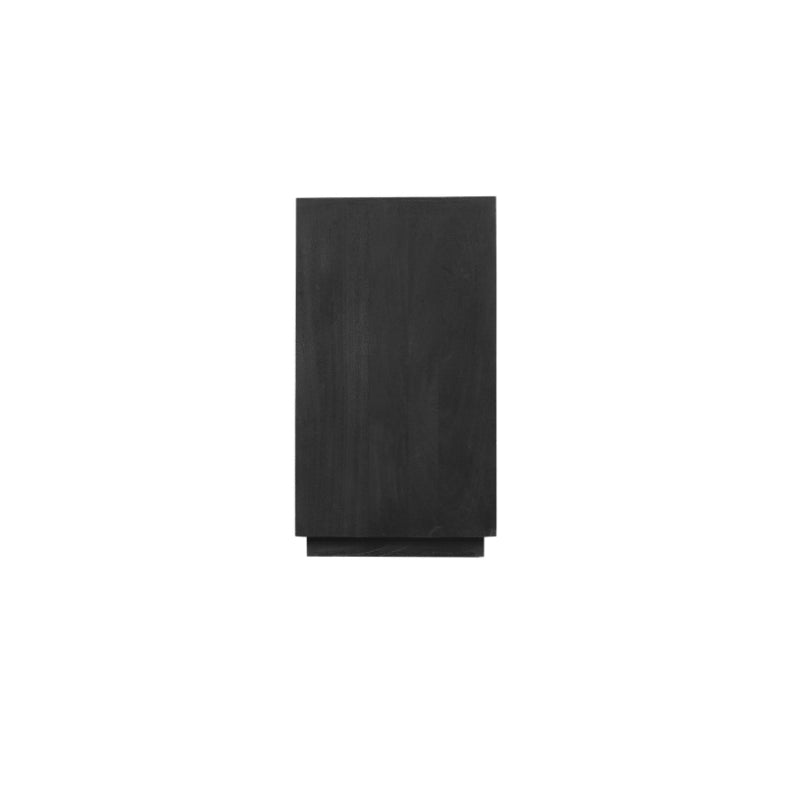 Sideboard Bali Schwarz – moderne Kommode aus Mangoholz mit 3 Türen & Push-to-Open, 150 x 45 x 80 cm