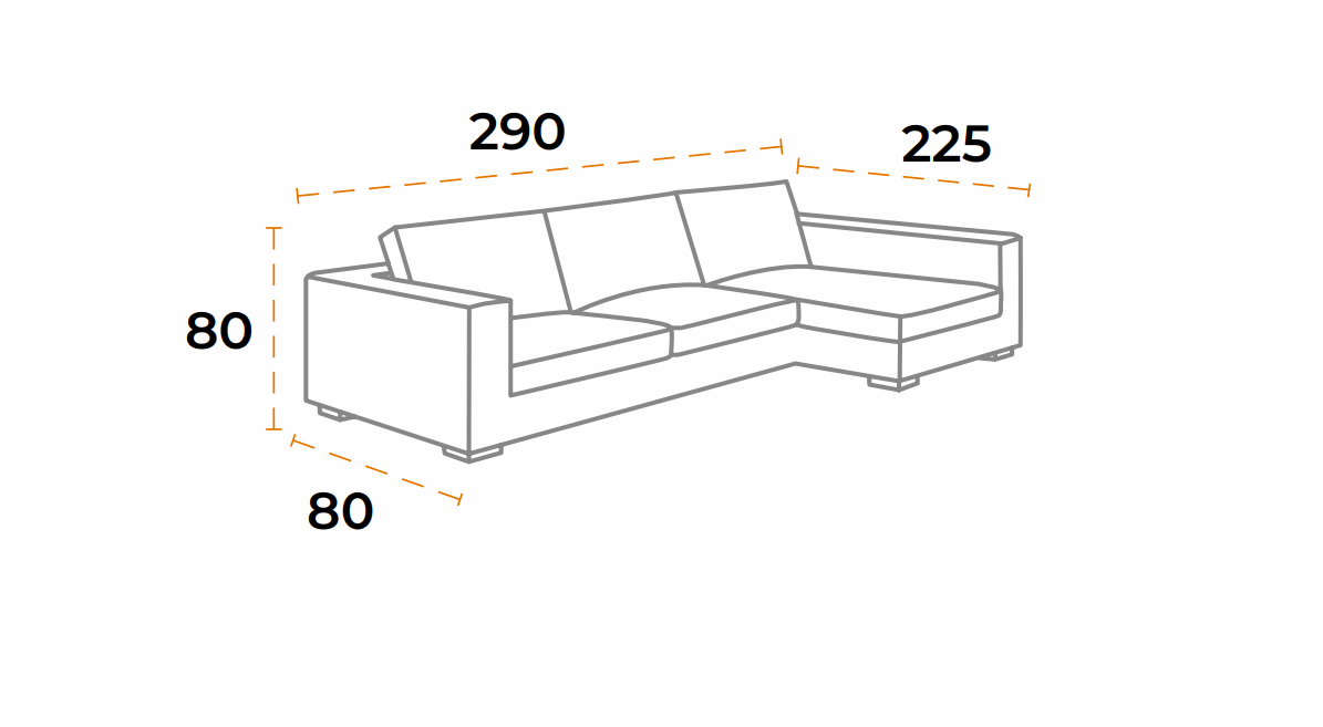 Maria Ecksofa L-form