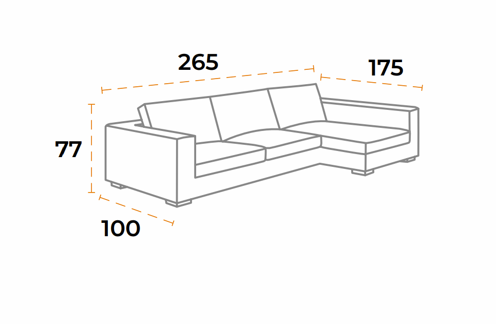 Merlin Ecksofa L-form