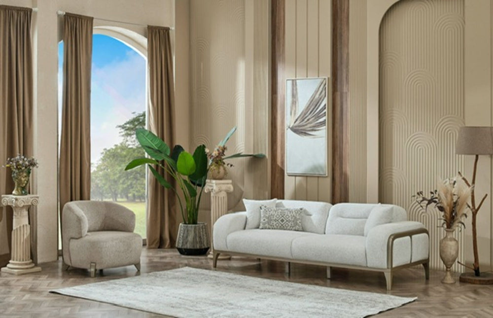 Nora Sofa Handarbeit Massivholz Hochwertiger Stoff