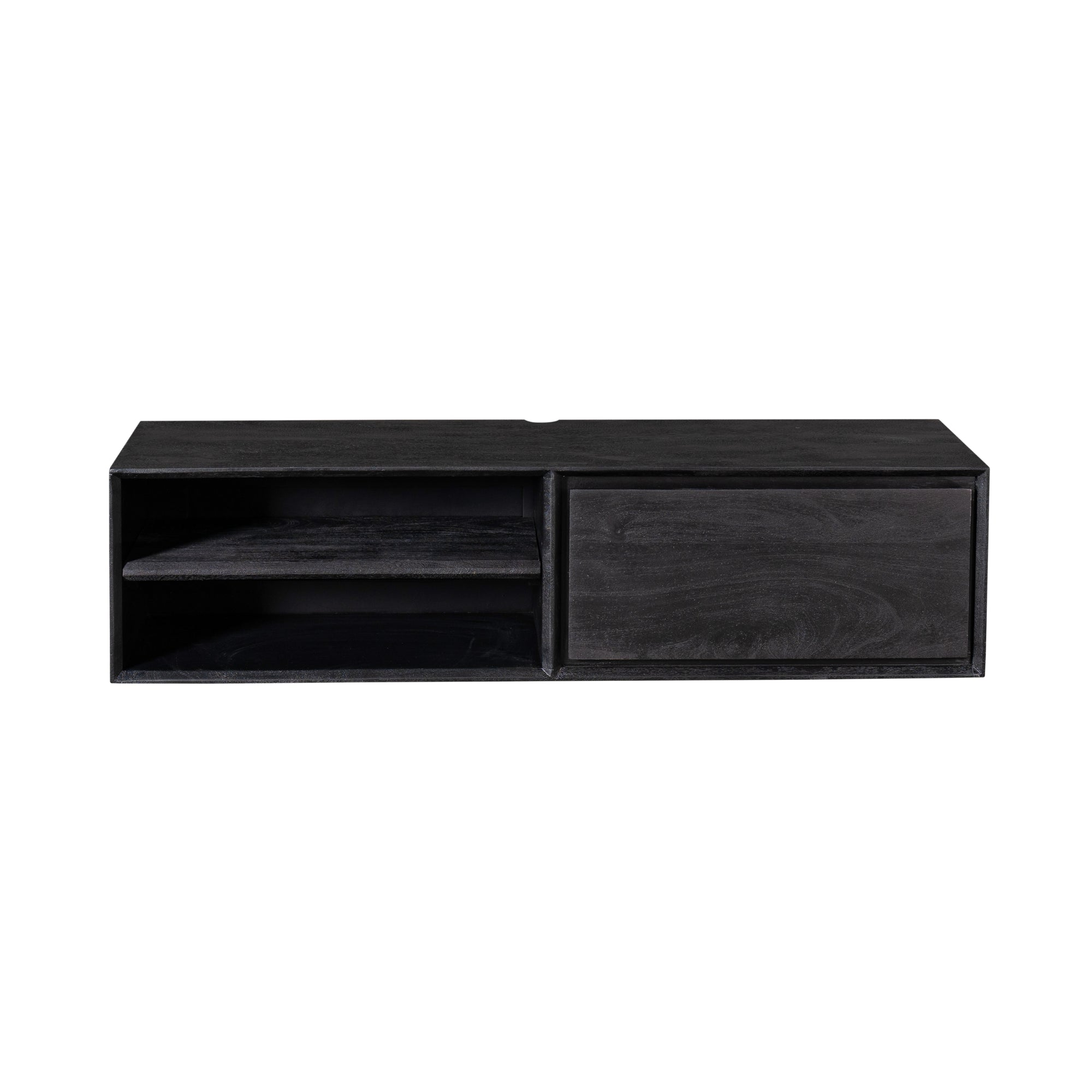 TV-Board Ambiance Black Mangoholz 120×35×30 cm schwebendm