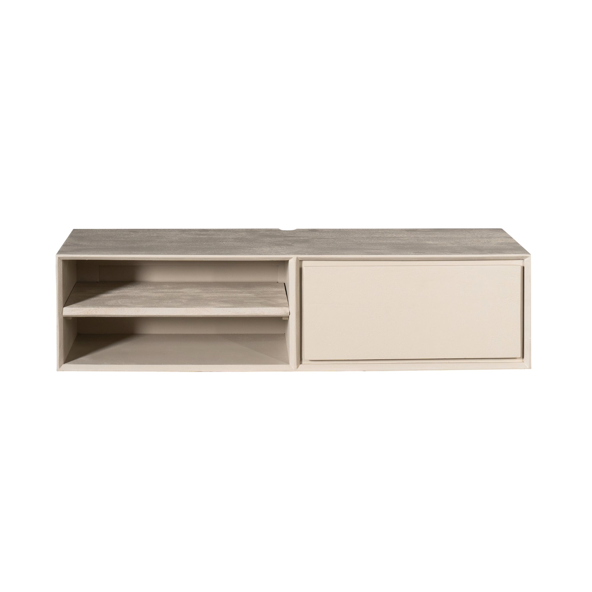 Schwebendes TV-Möbel Ambiance Sand | 120 cm