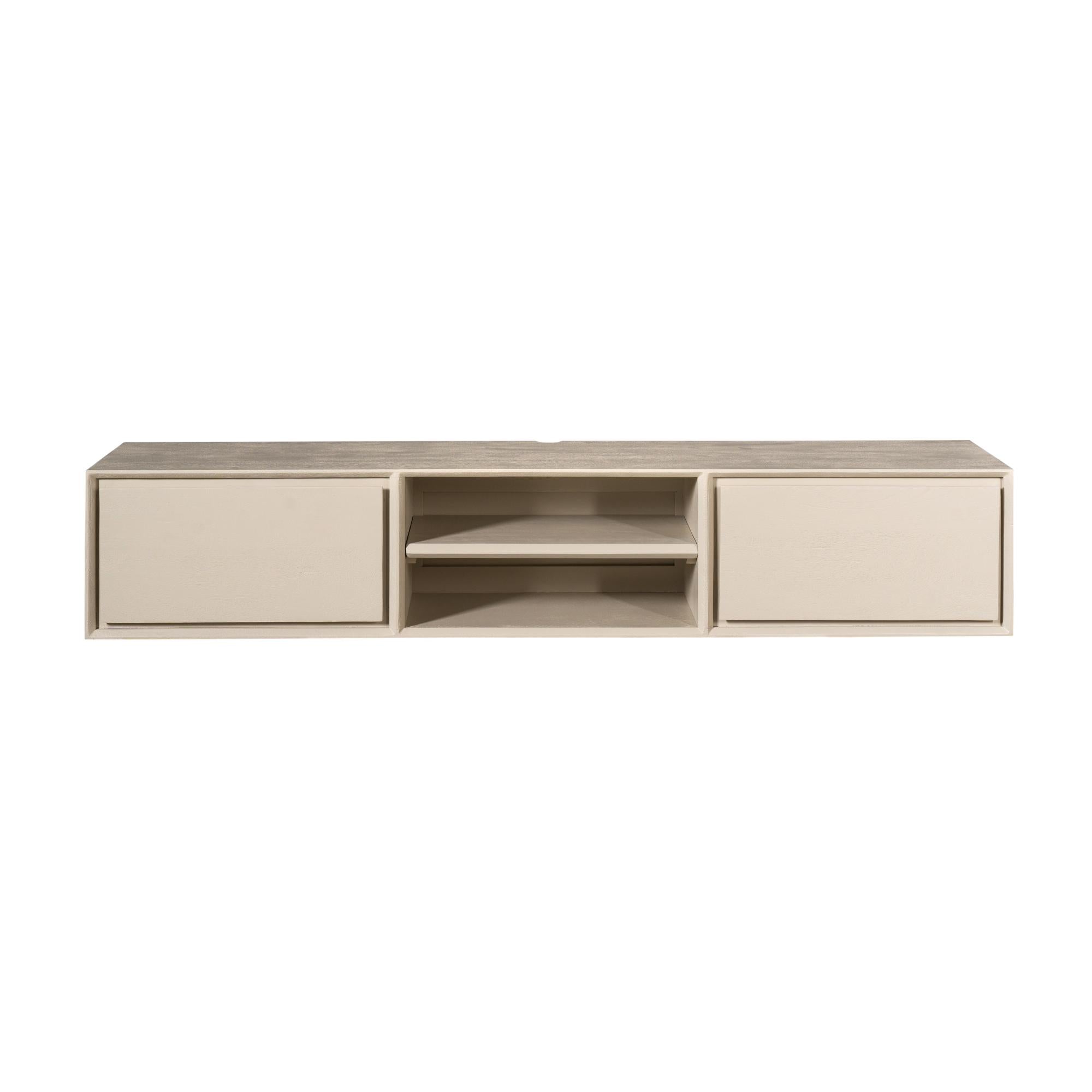 Schwebendes TV-Möbel Ambiance Sand | 160 cm
