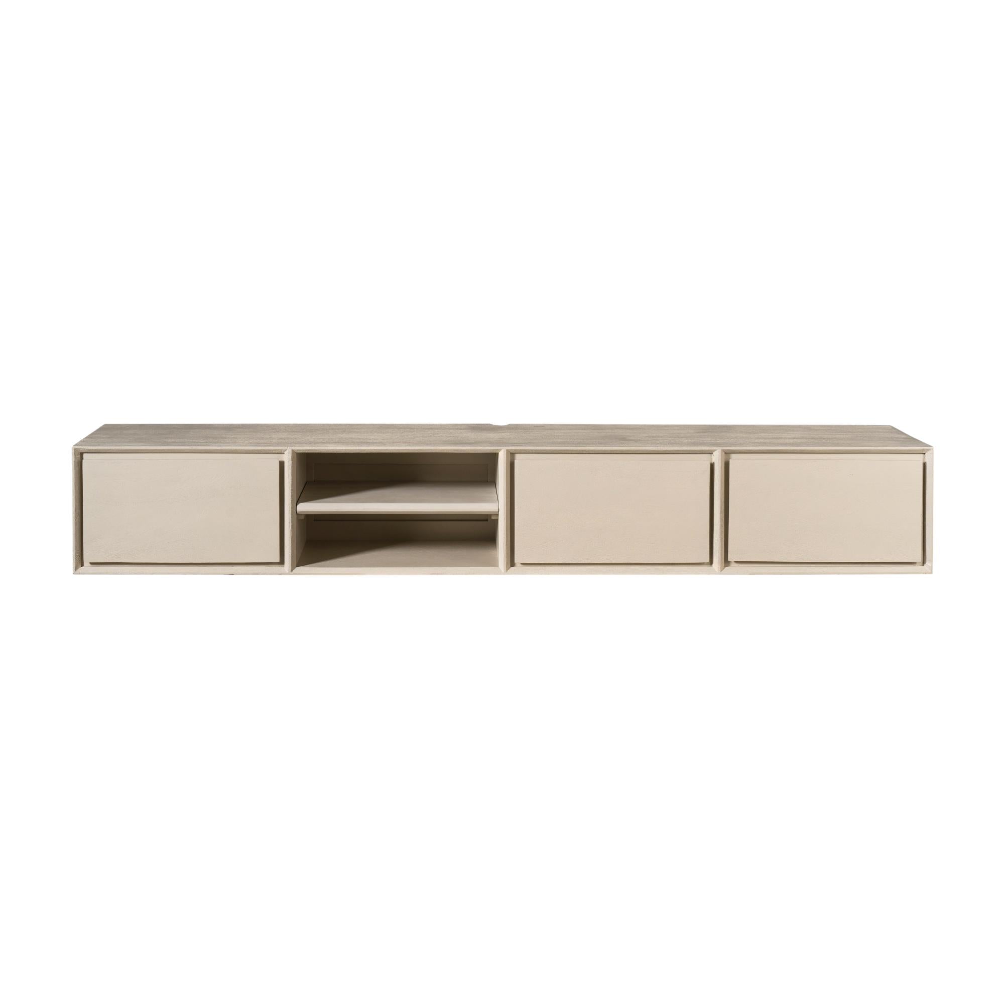Schwebendes TV-Möbel Ambiance Sand | 200 cm