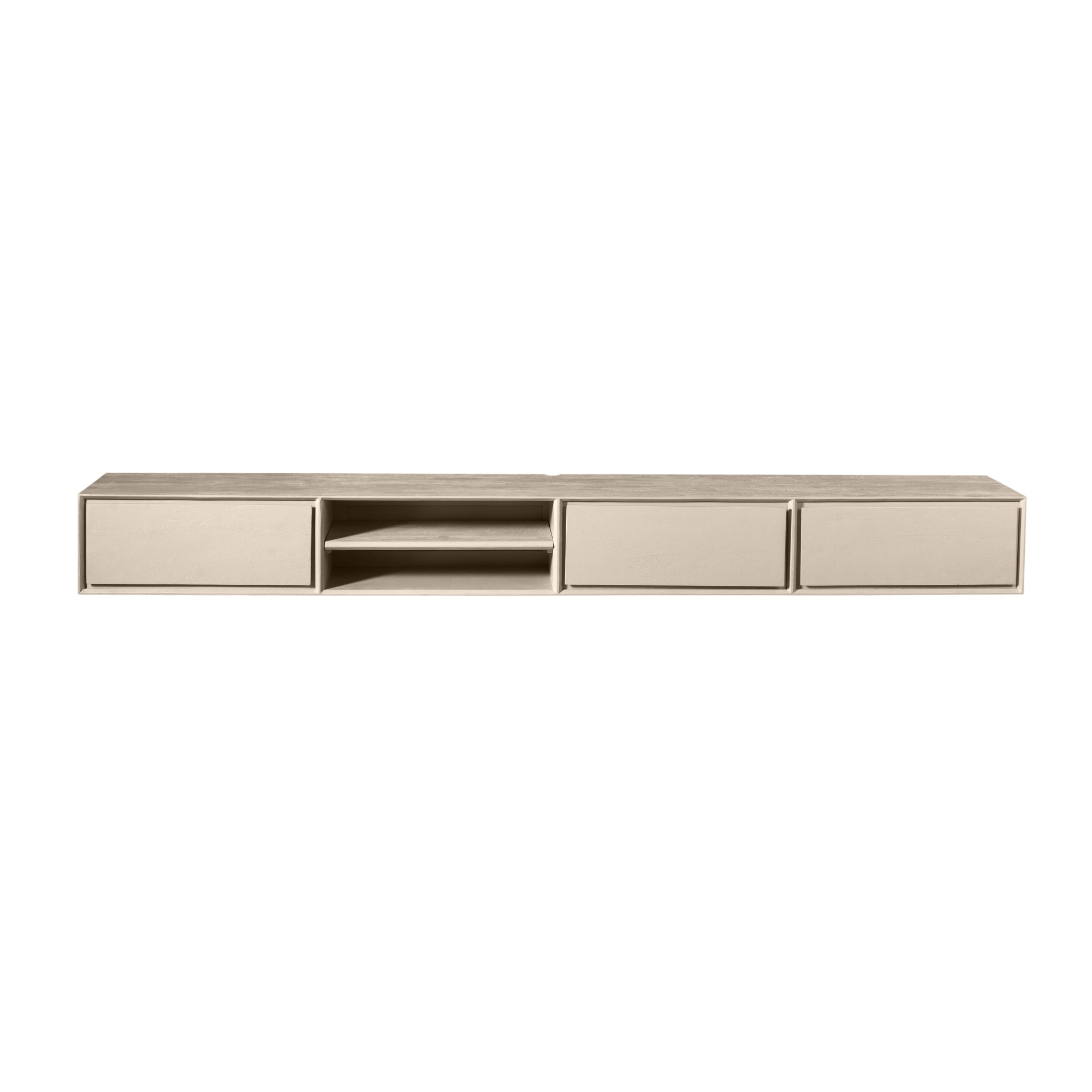 Schwebendes TV-Möbel Ambiance Sand | 280 cm