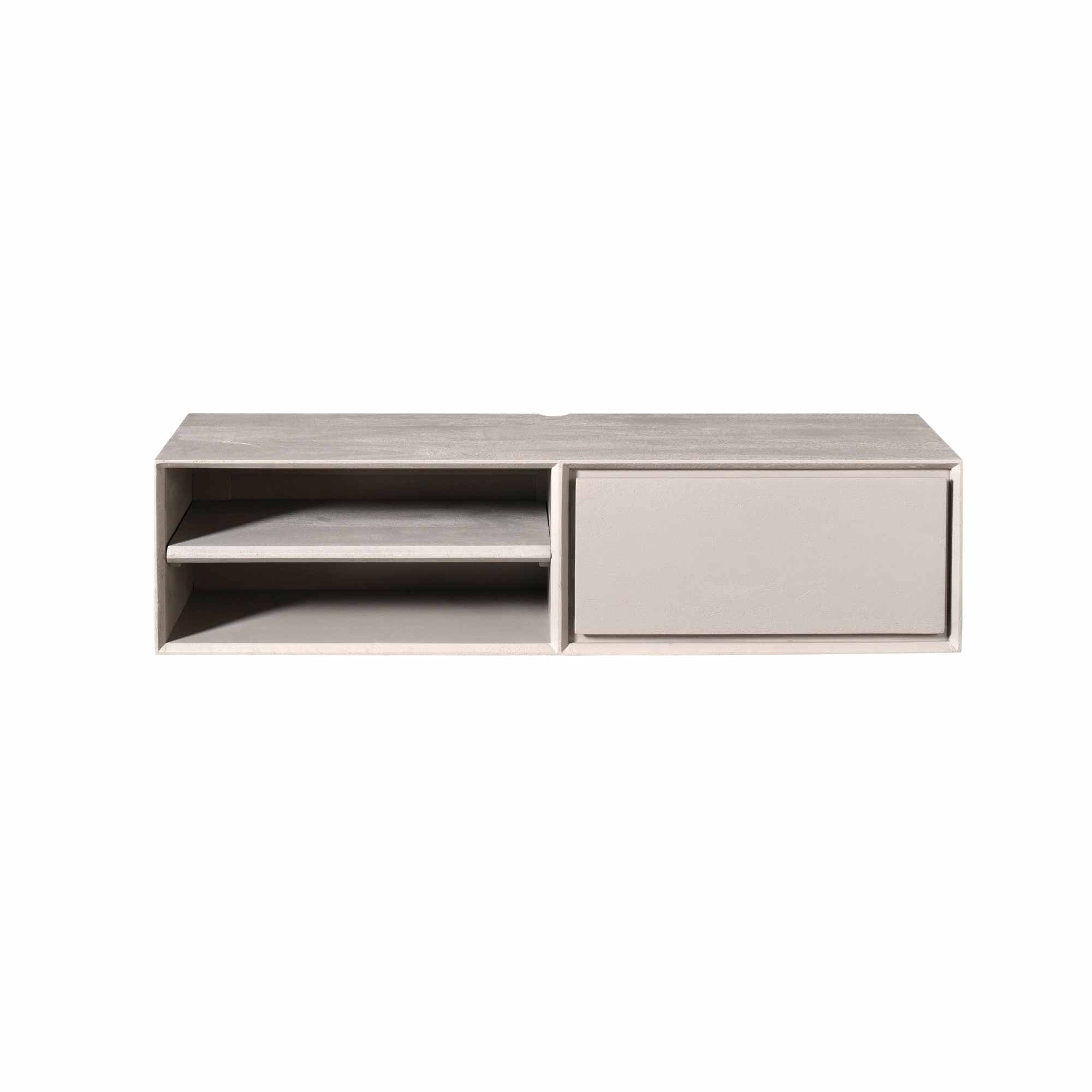 Schwebendes TV-Möbel Ambiance Taupe | 120 cm