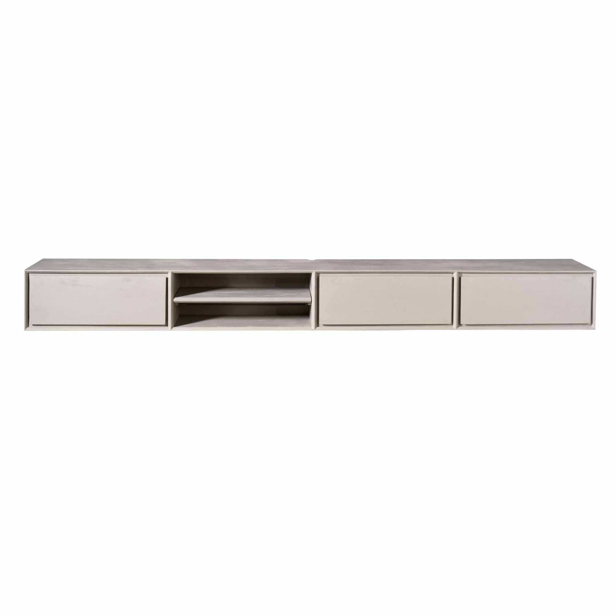 Schwebendes TV-Möbel Ambiance Taupe | 200 cm
