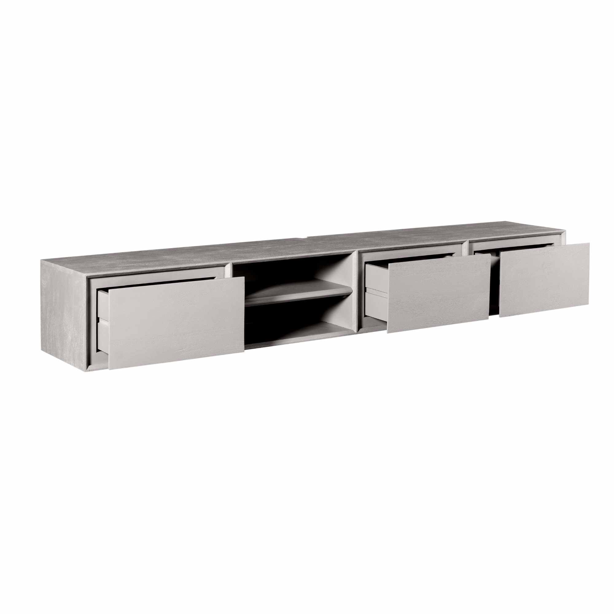 Schwebendes TV-Möbel Ambiance Taupe | 200 cm