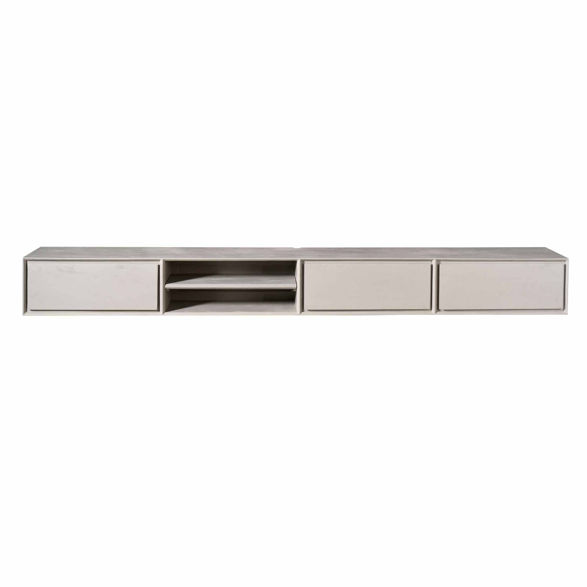 Schwebendes TV-Möbel Ambiance Taupe | 240 cm