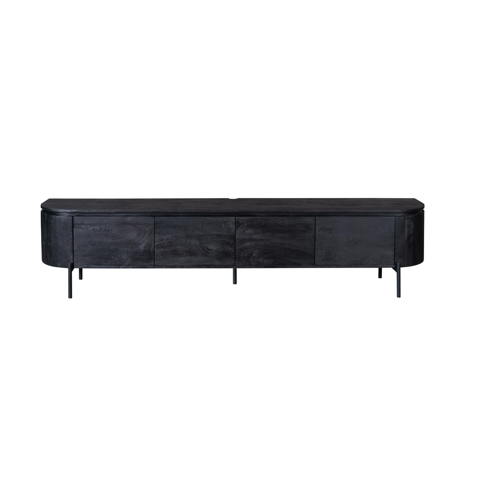 TV-Möbel Excellent Schwarz | 240 cm