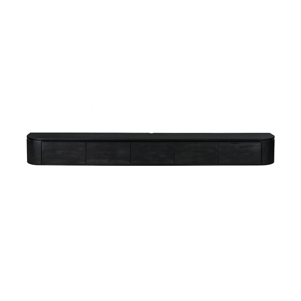 TV-Möbel Excellent Schwarz | 280 cm