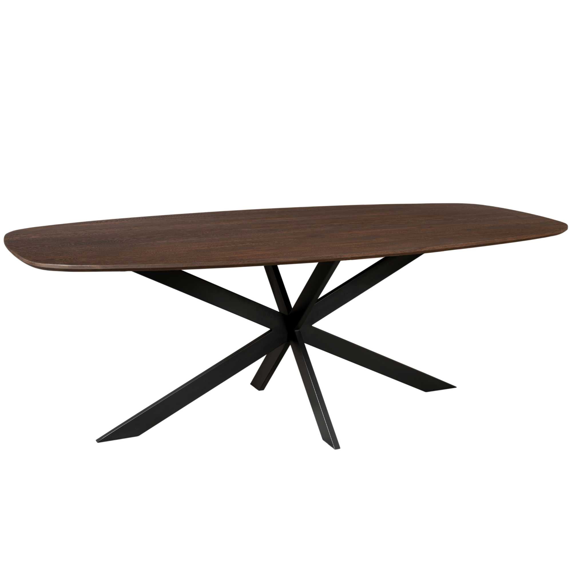 Eichen Esstisch Evoque | Dänisch Oval 200 cm | Braun