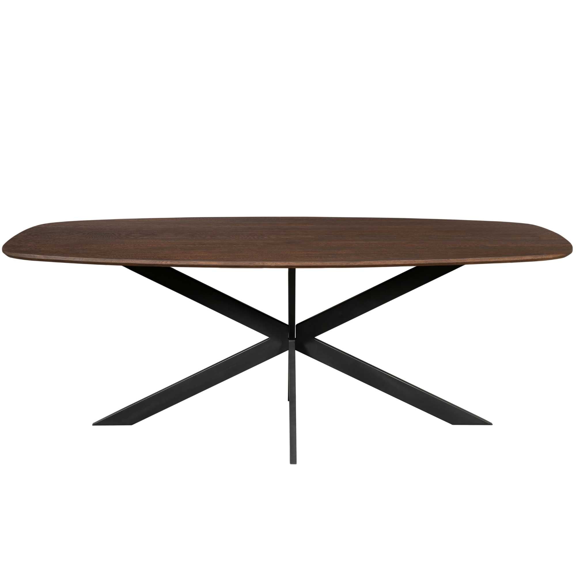 Eichen Esstisch Evoque | Dänisch Oval 200 cm | Braun