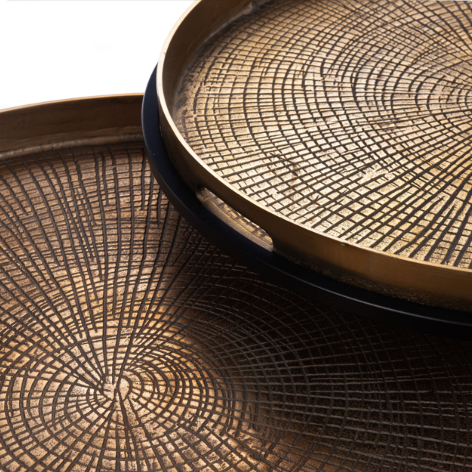 Couchtisch-Set Julie Kupfer – 2er-Set Aluminiumtische, 79 x 79 x 38 cm & 67 x 67 x 45 cm