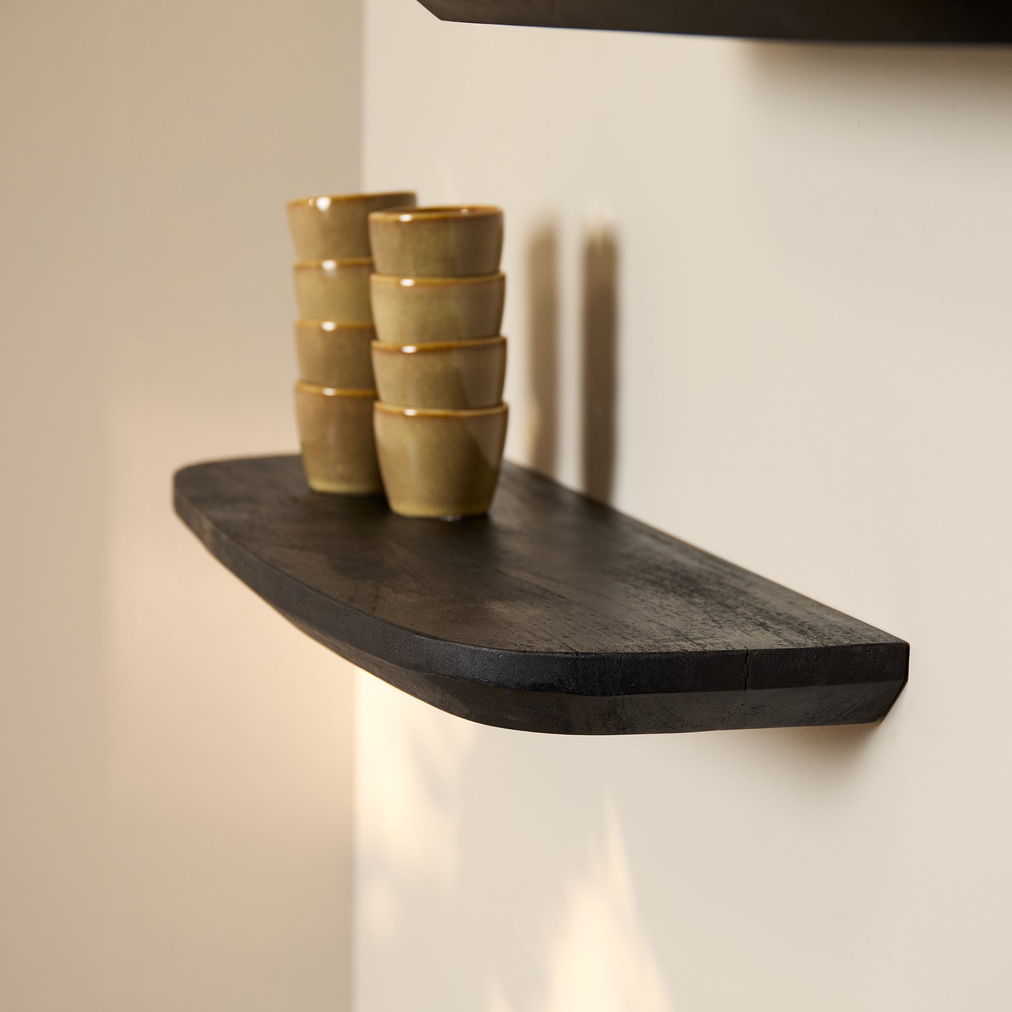 Wandregal Gusta Schwarz | 60 cm | Set von 3