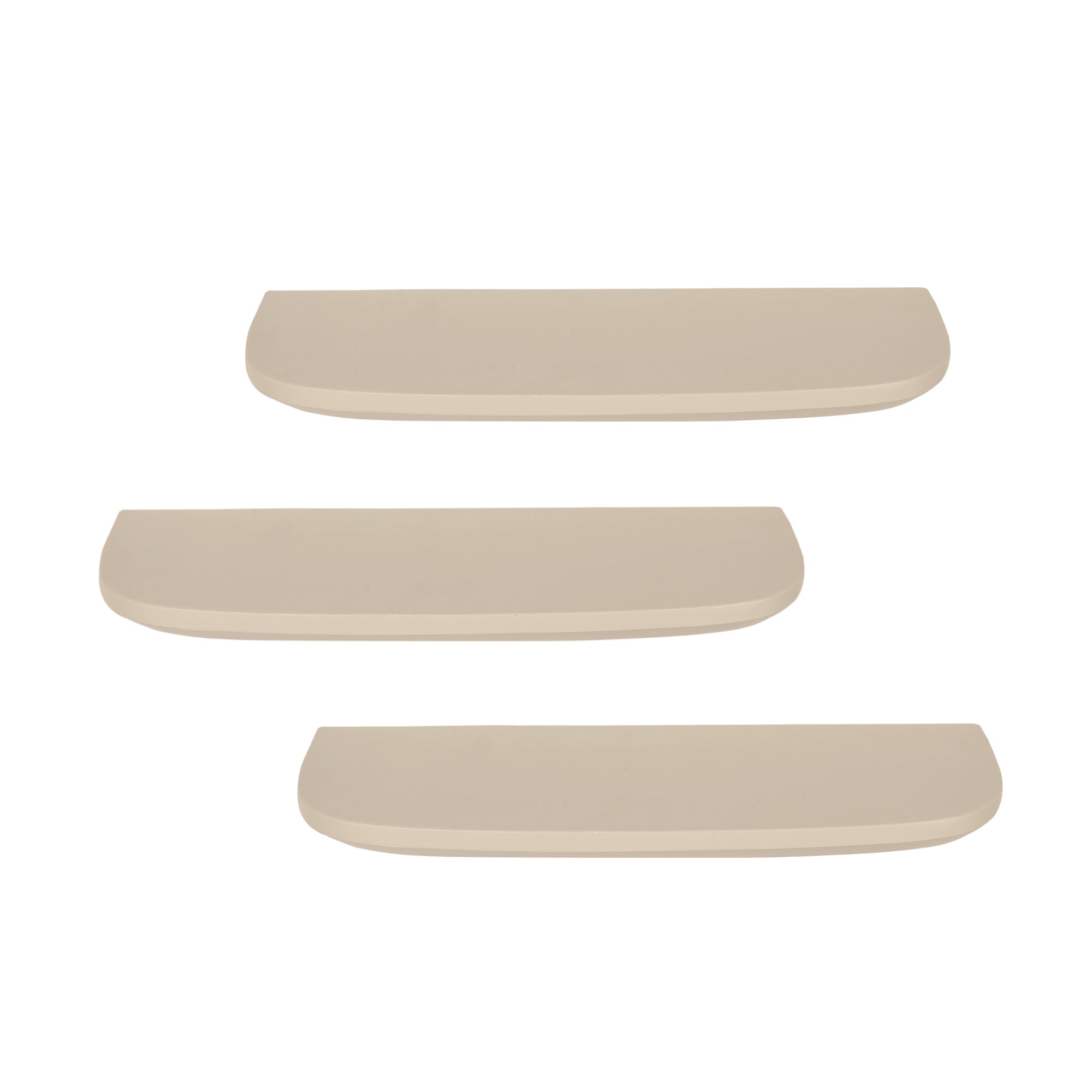 Wandregal Gusta Sand | 60 cm | Set von 3