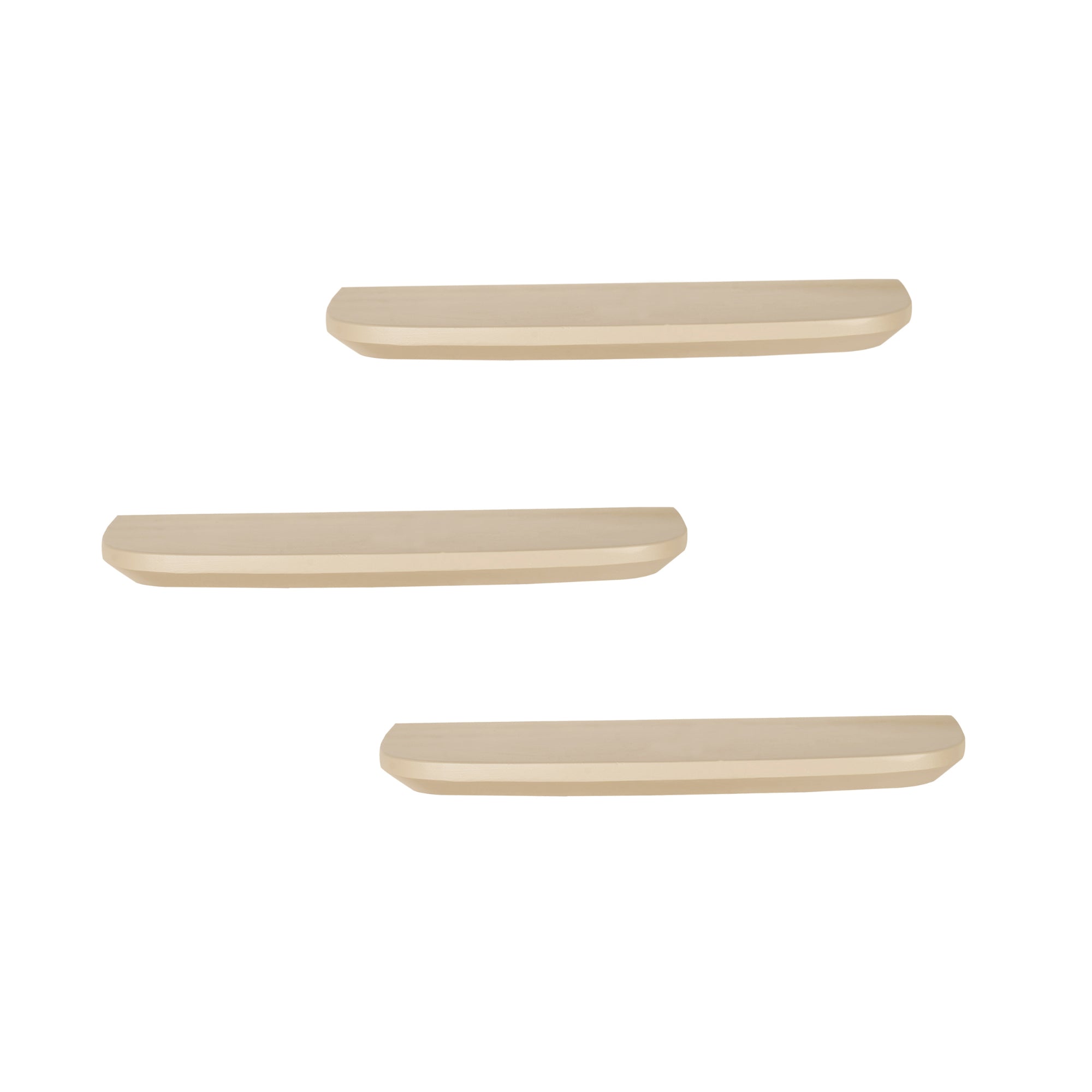 Wandregal Gusta Sand | 60 cm | Set von 3