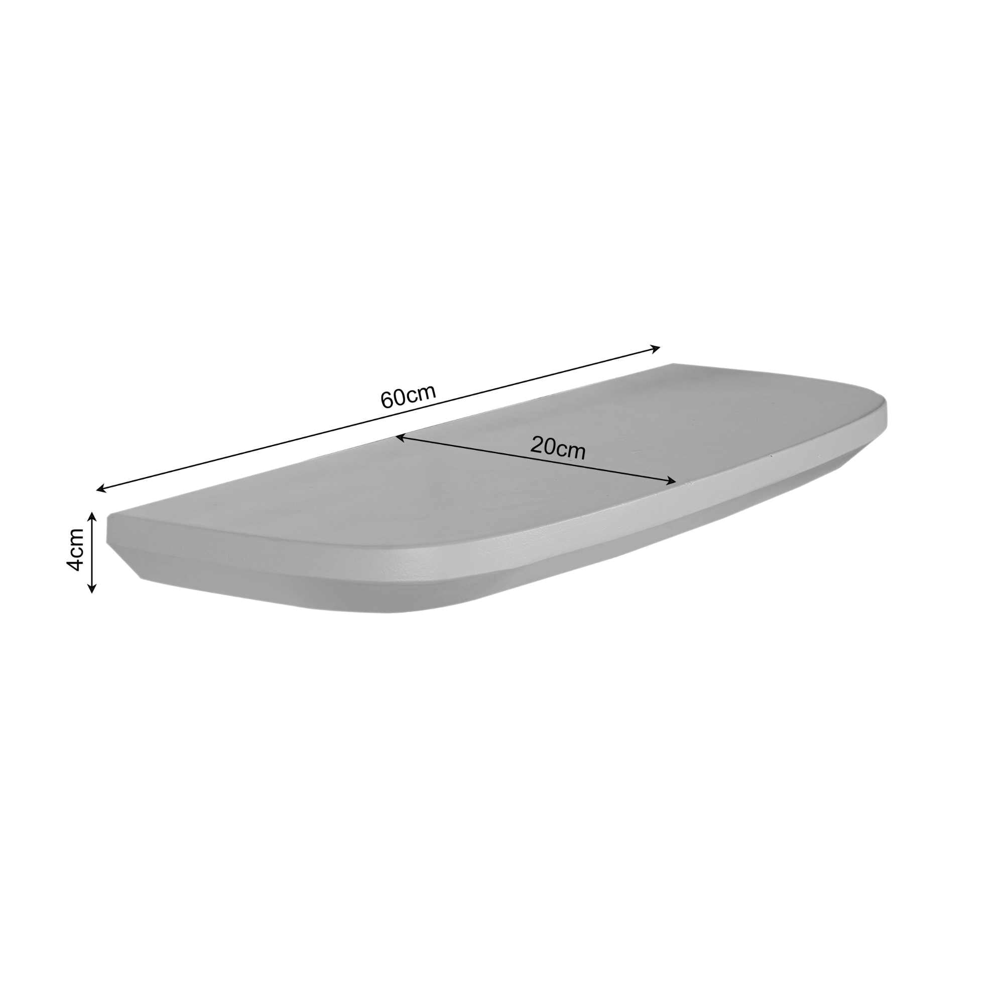 Wandregal Gusta Braun | 60 cm | Set von 3