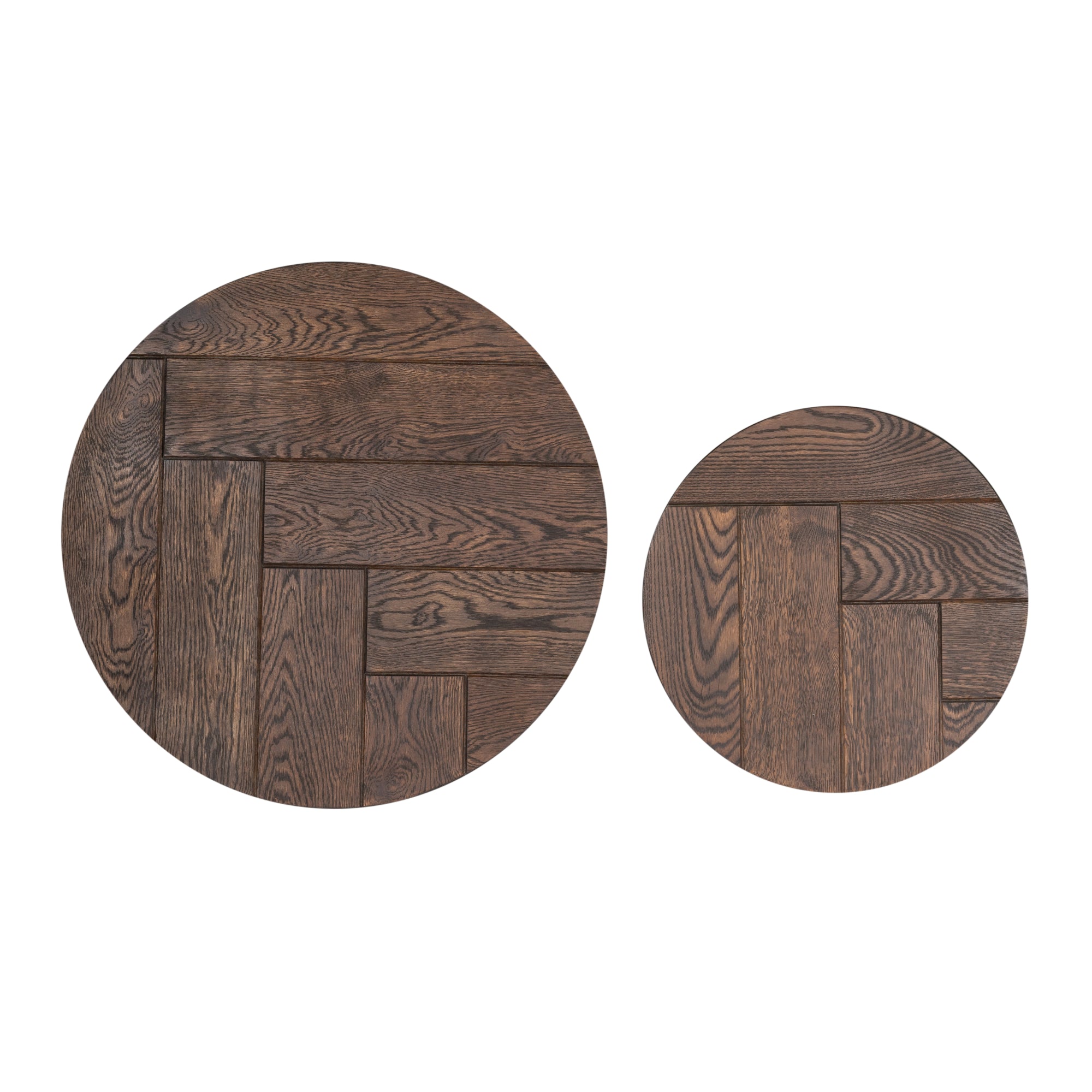Couchtisch Otik Brown Oak | 70 cm | Set von 2