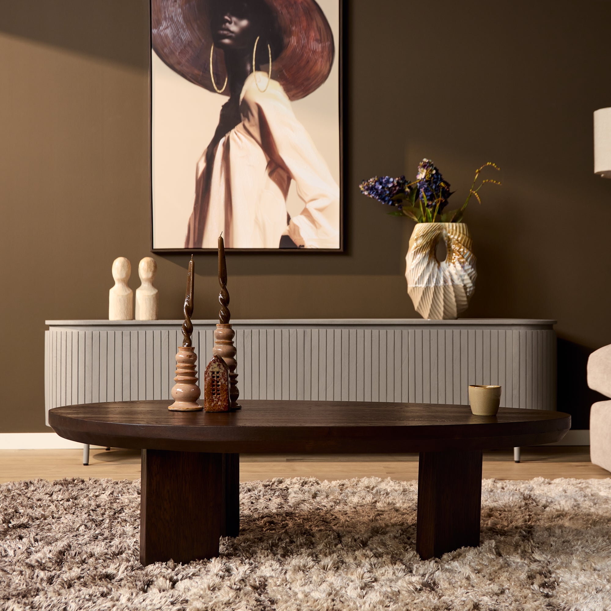 Couchtisch Zillah | 130 cm | Eichenbraun