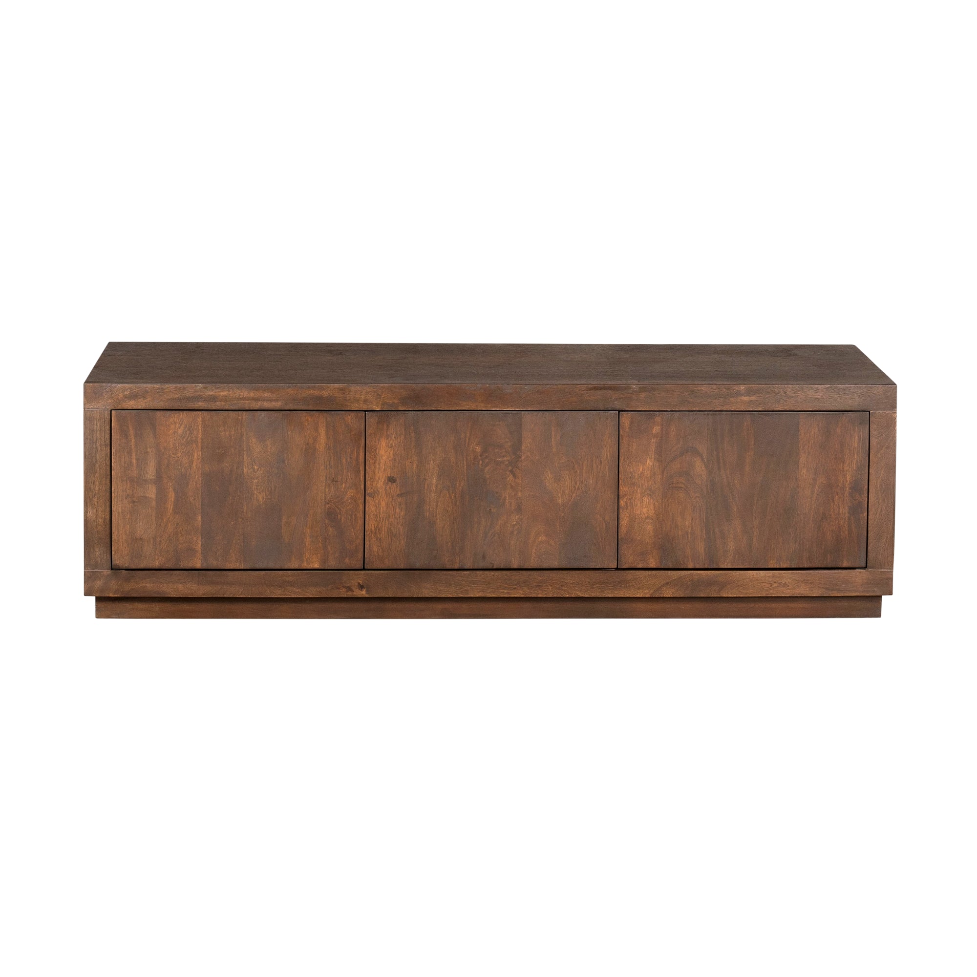 TV-Board Bali Braun – Lowboard aus Mangoholz mit Push-to-Open-System, 150 x 45 x 46 cm