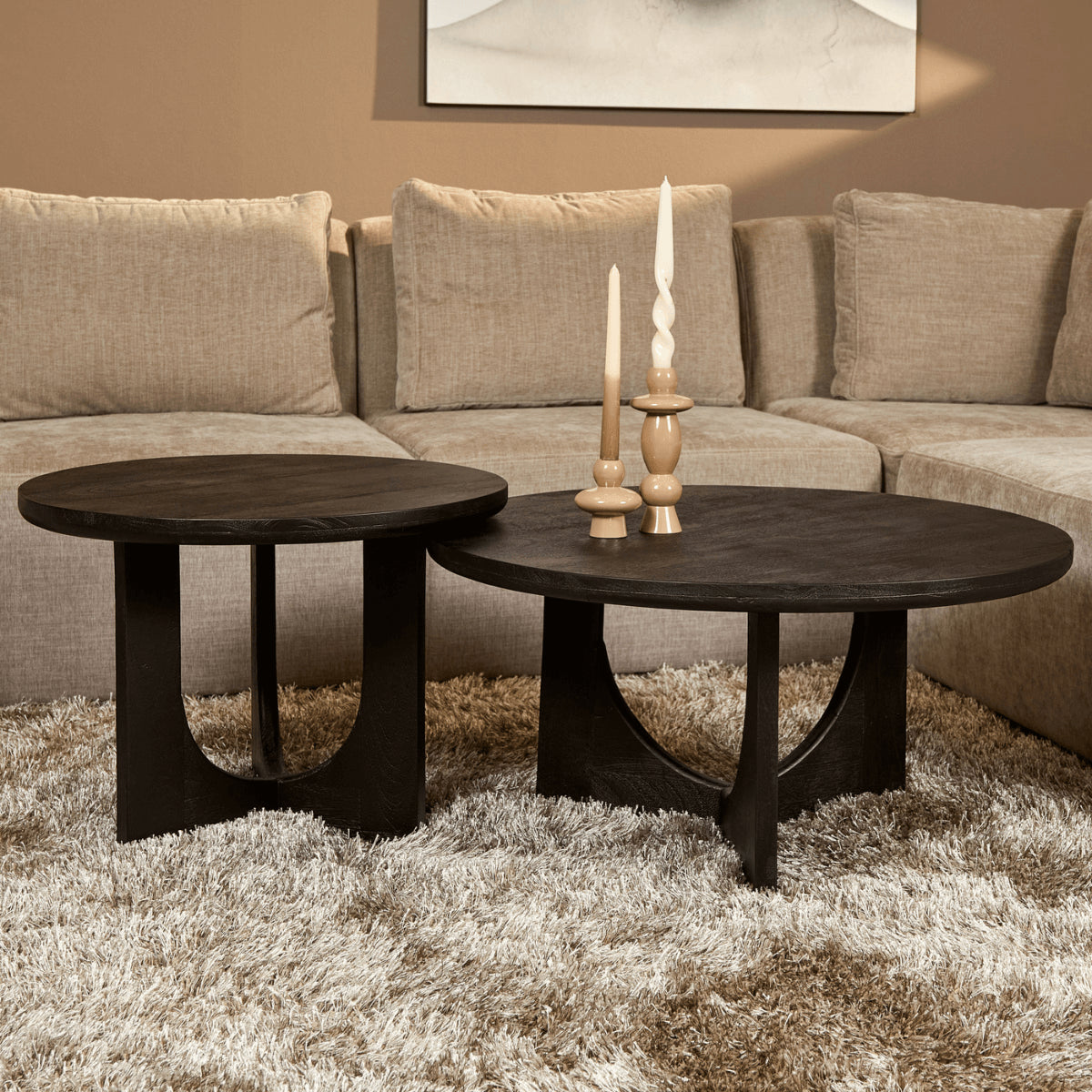 Couchtisch Guus | Schwarz | 80 cm