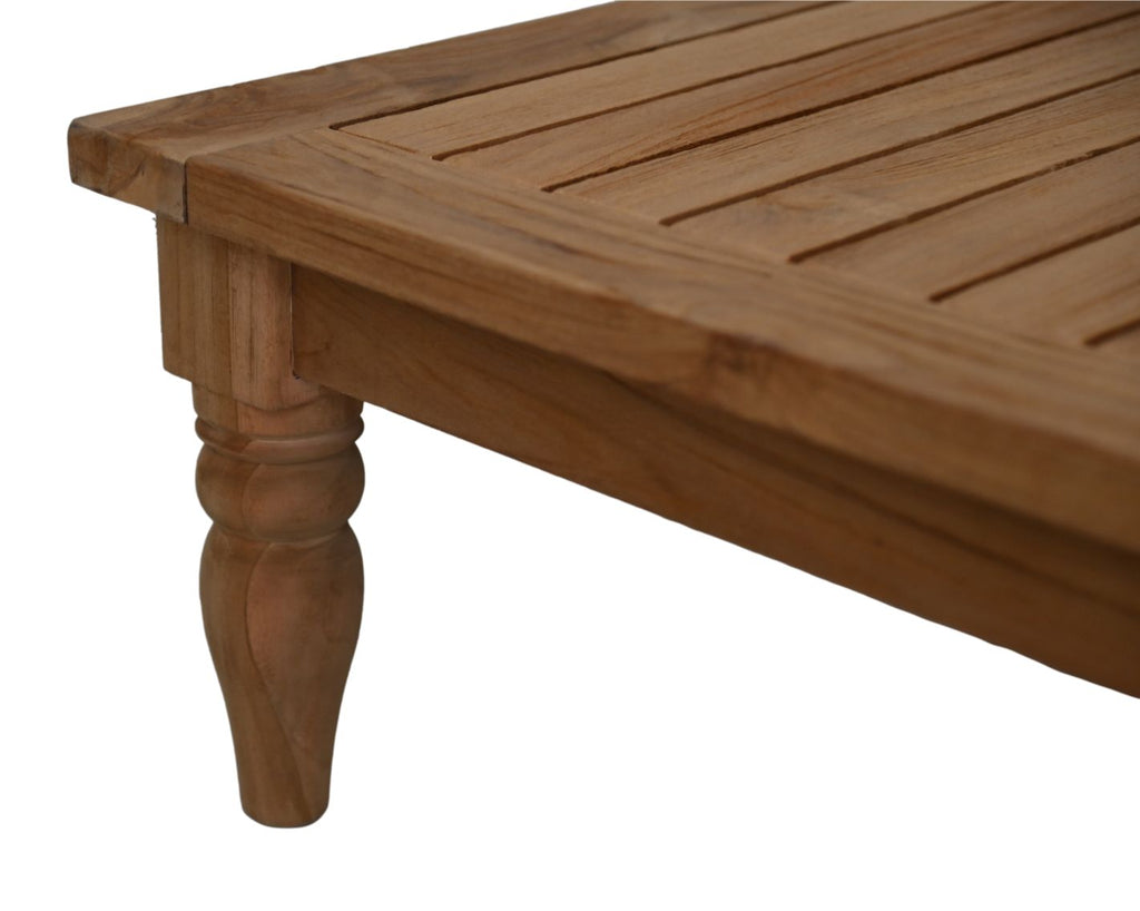 Bahama Couchtisch - 80x80x30 - Natur - Teak