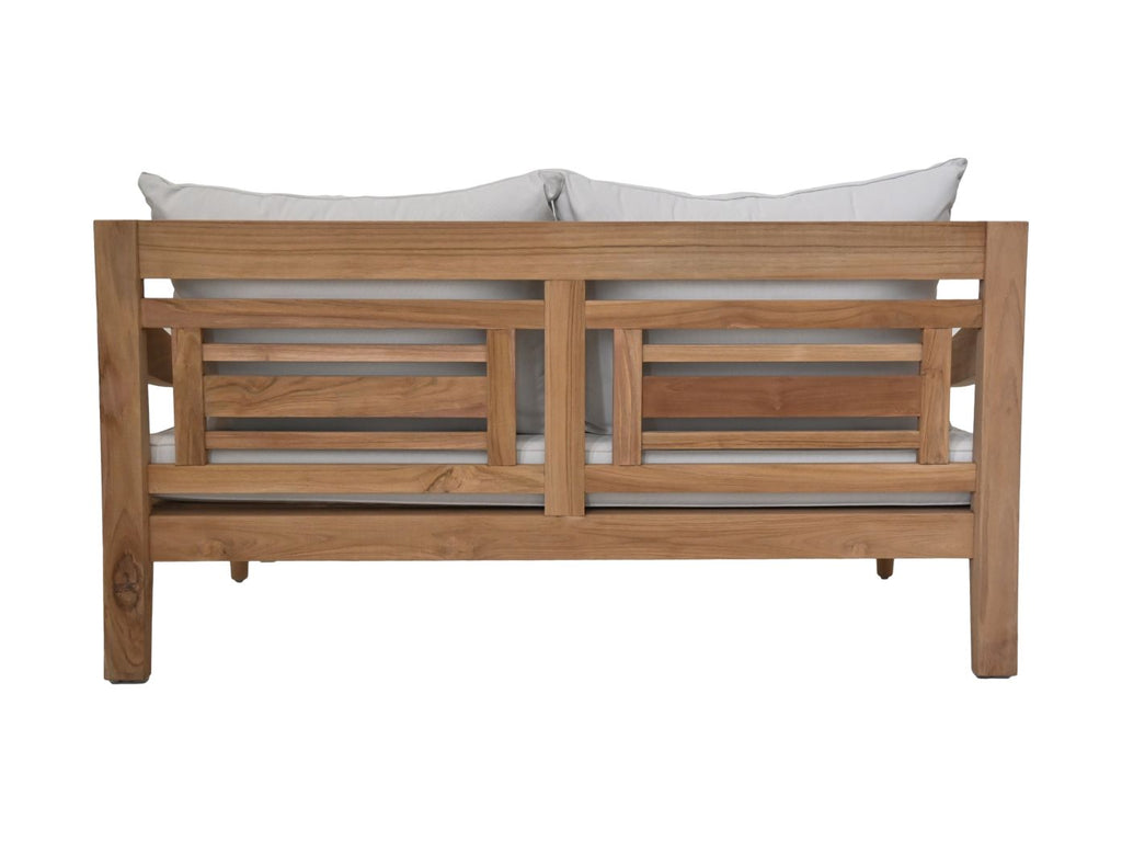 Bahama Sofa 2,5-Sitzer inklusive Kissen-Set - 150x95x80 - Natur/Weiß - Teak