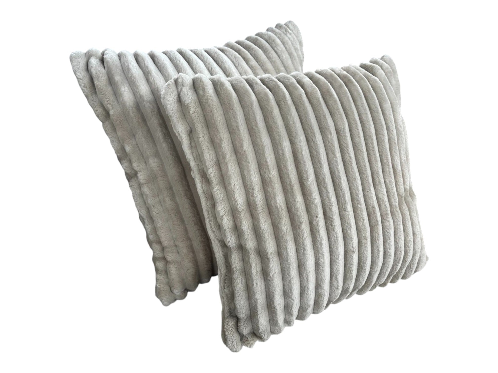 Kissen Teddy MeinLieblingsplatz Beige – Weiches Dekokissen aus Rippstoff, 100 % Polyester, 53 x 53 cm