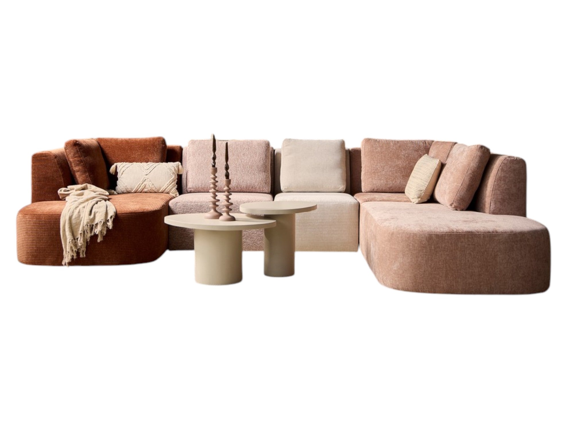 MeinLieblingsplatz Modular U-Sofa – stilvolles, großzügiges Sofa, 335 x 230 cm, farbenfroh & zeitgemäß