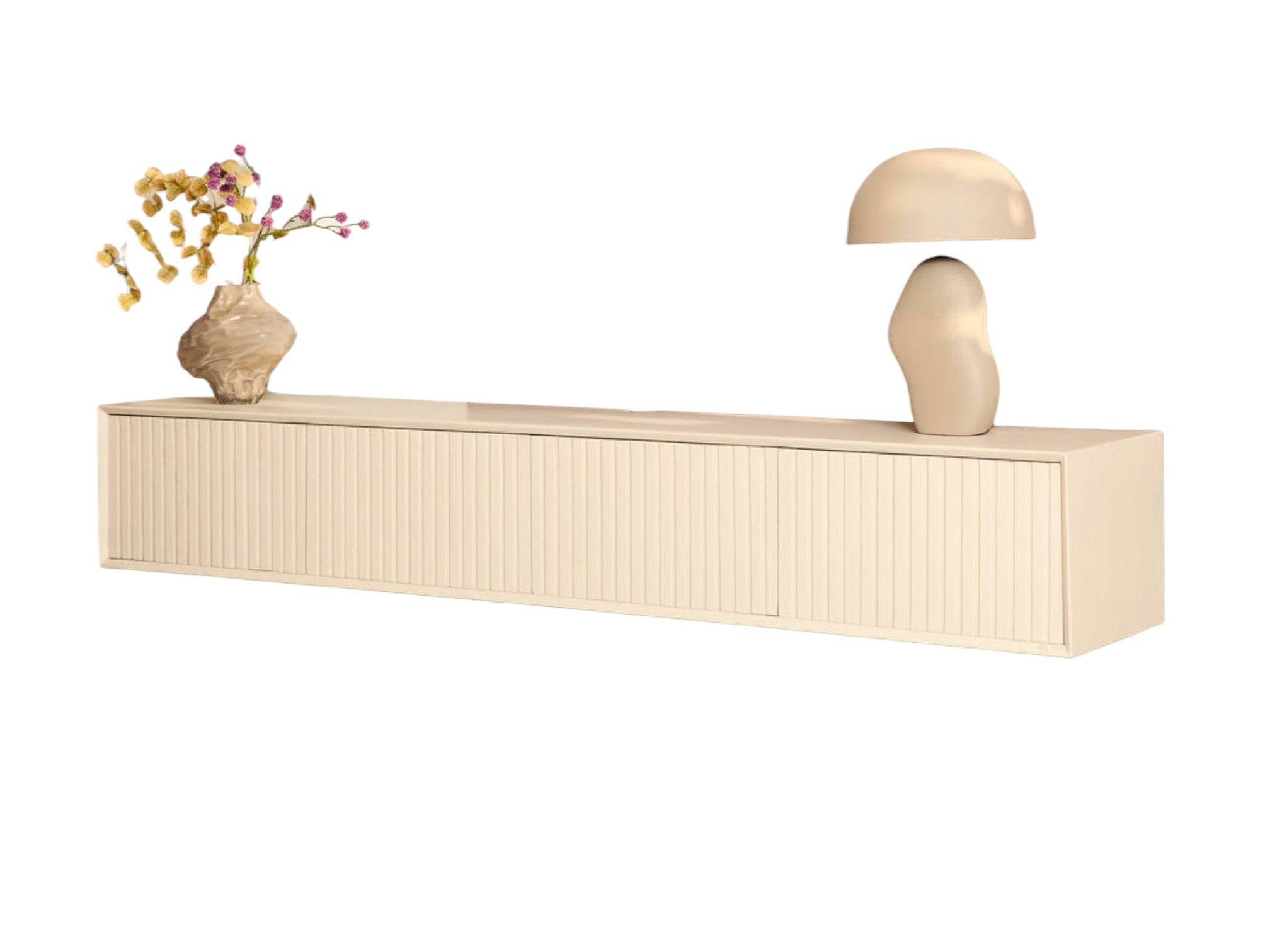 Schwebendes TV-Möbel Madison Sand | 200 cm