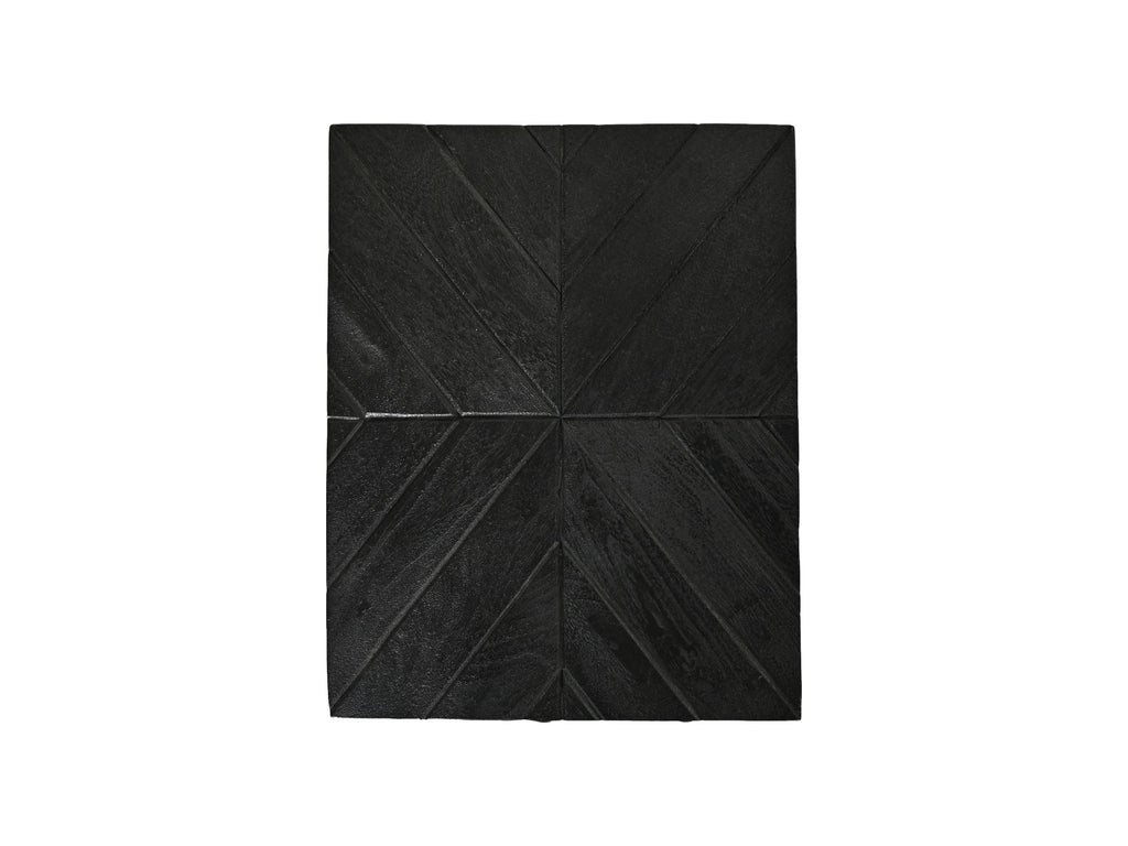 Beistelltisch Verona - 30x38x65 - Schwarz - Mangoholz/Eisen